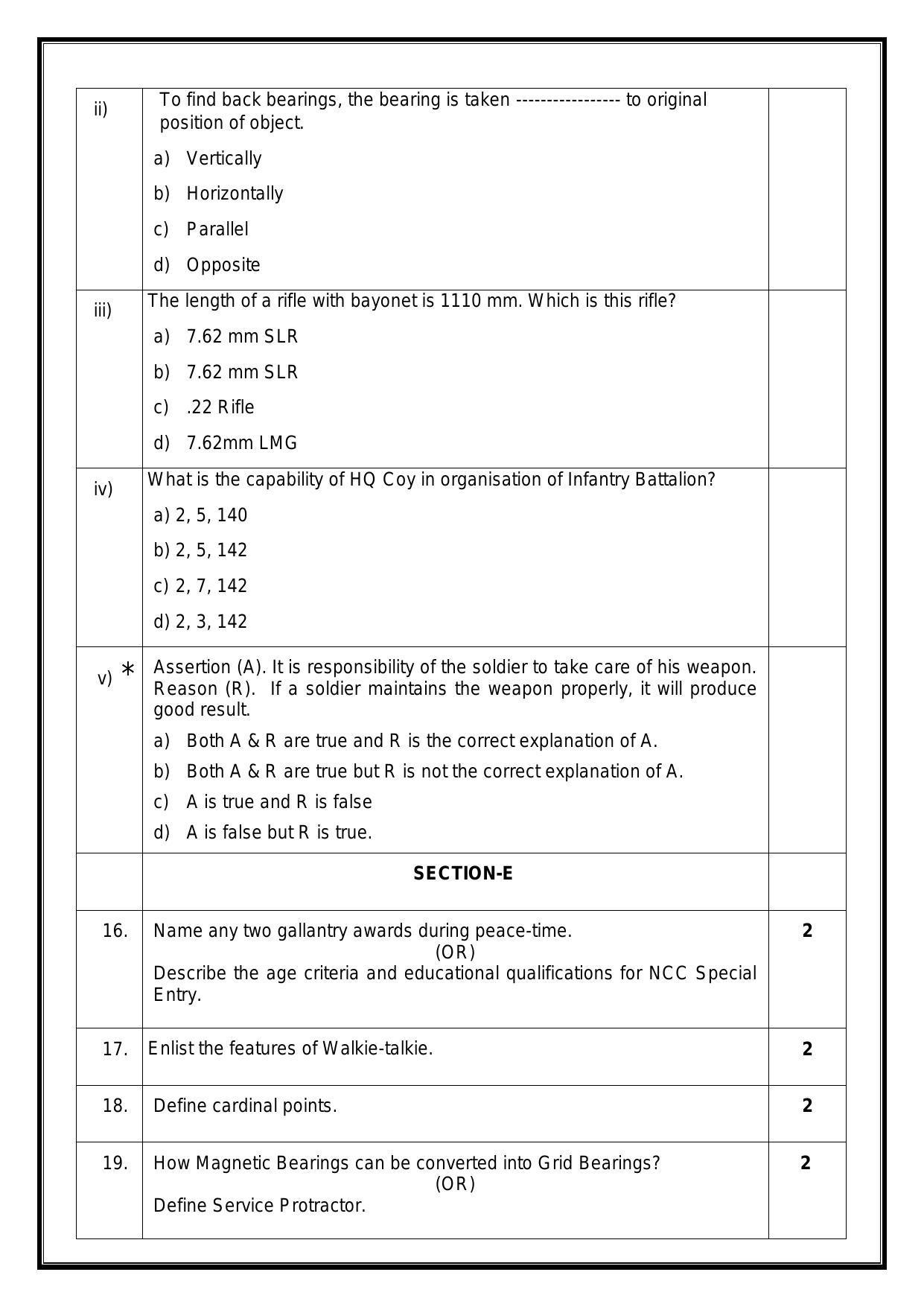 CBSE Class 12 NCC Sample Paper 2024 - Page 6