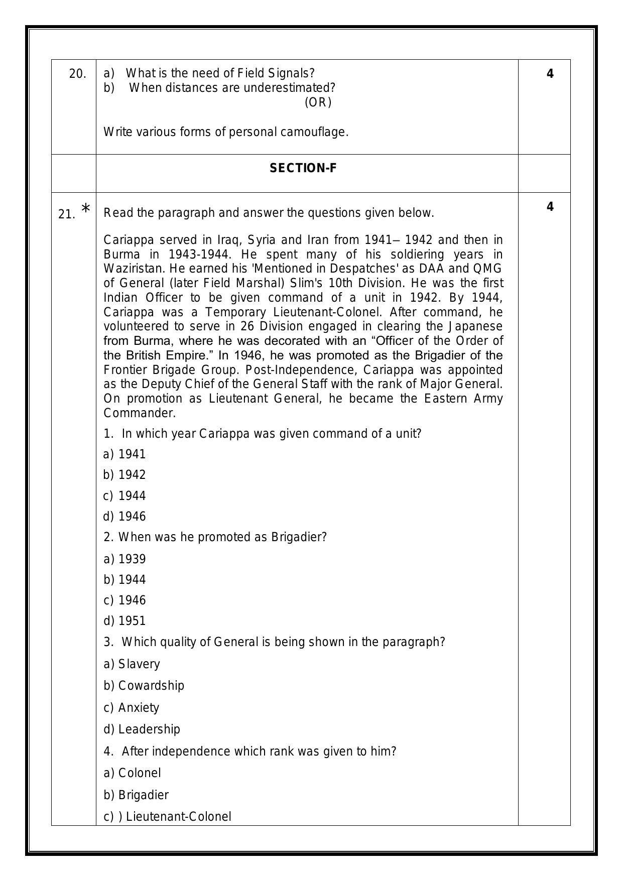 CBSE Class 12 NCC Sample Paper 2024 - Page 7