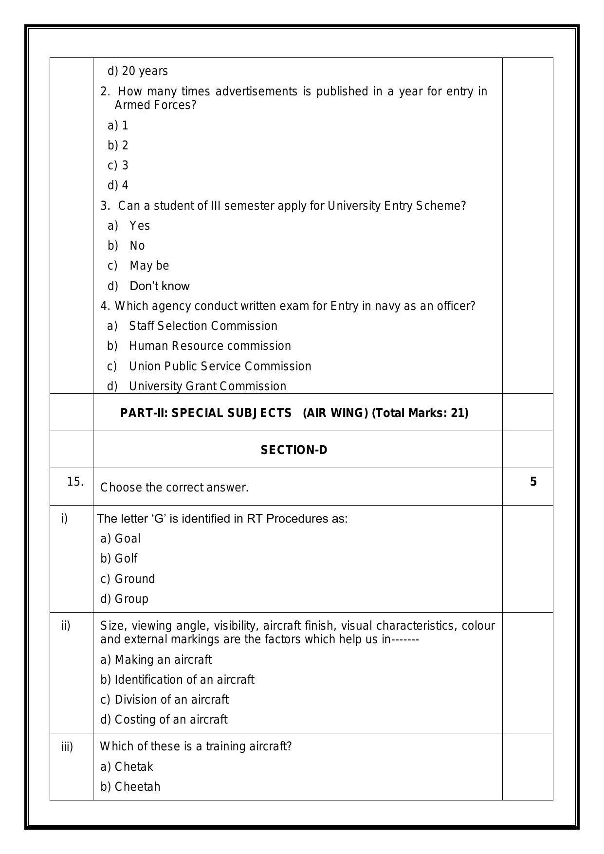 CBSE Class 12 NCC Sample Paper 2024 - Page 10