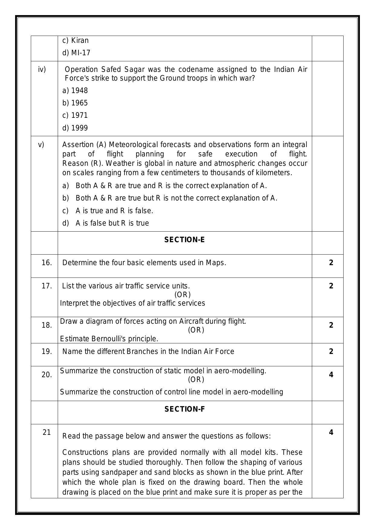 CBSE Class 12 NCC Sample Paper 2024 - Page 11