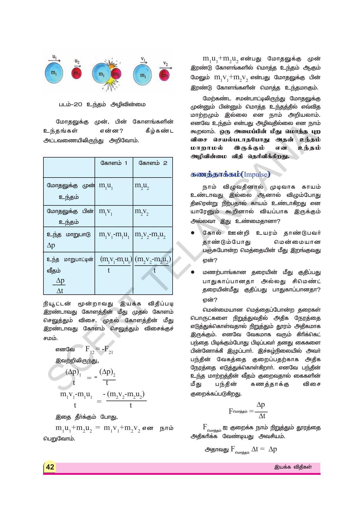 TS SCERT Class 9 Physical Science (Tamil Medium) Text Book - Page 54