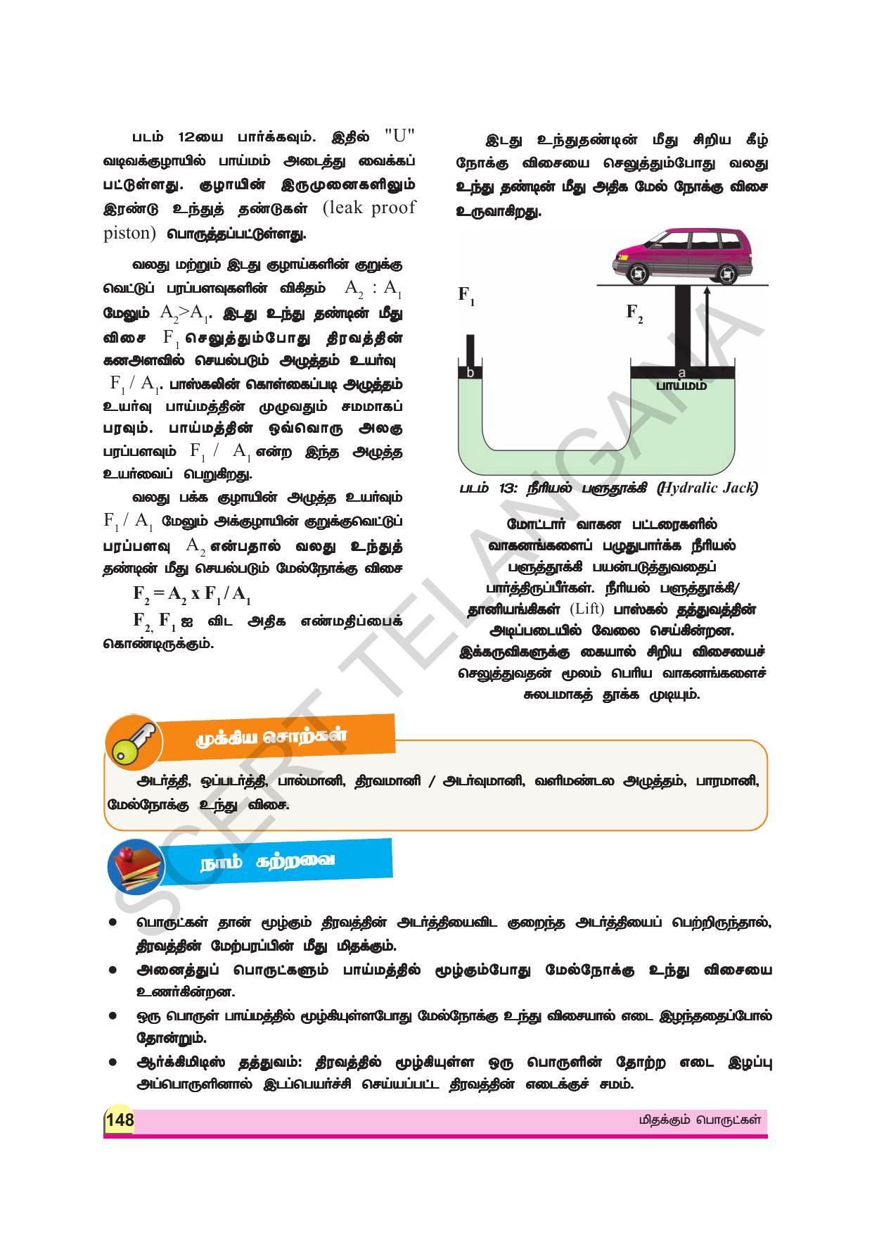 TS SCERT Class 9 Physical Science (Tamil Medium) Text Book - Page 160