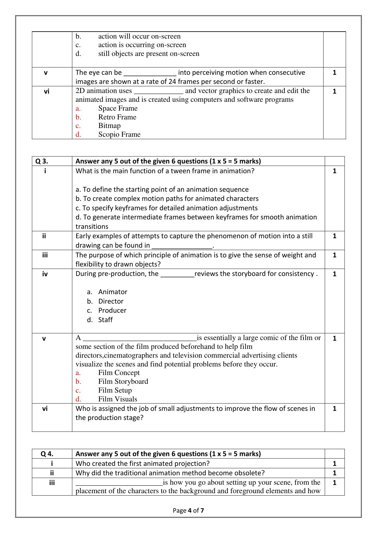CBSE Class 11: Multi Media 2025 Sample Paper - Page 4