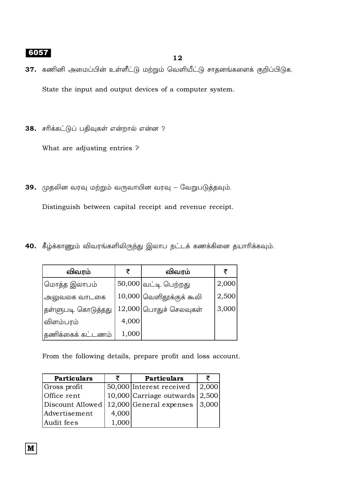 TN Class 11 2022 Question Papers (All Subjects) - Page 1823