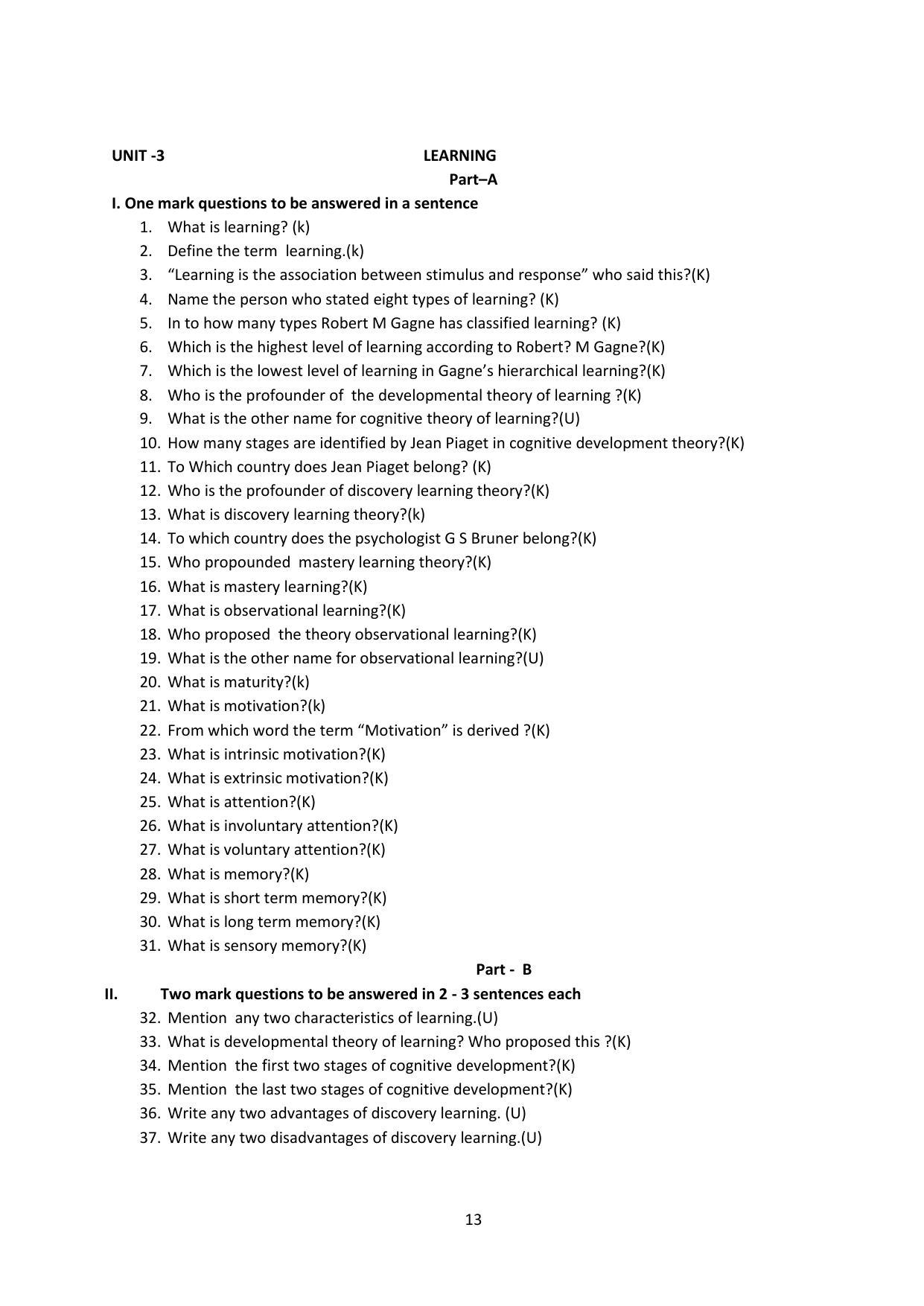 Karnataka 1st PUC Question Bank for Education - Page 13