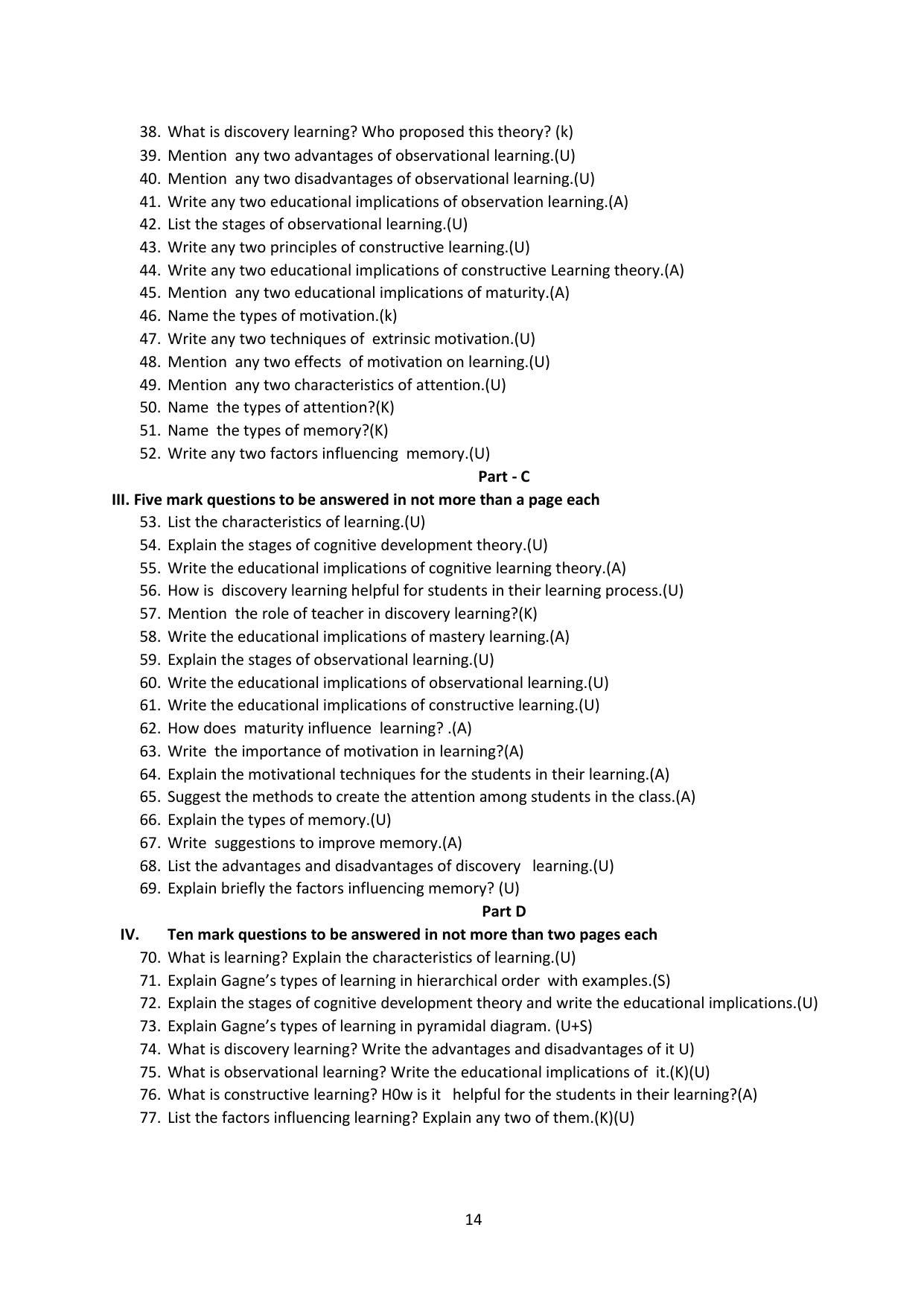 Karnataka 1st PUC Question Bank for Education - Page 14