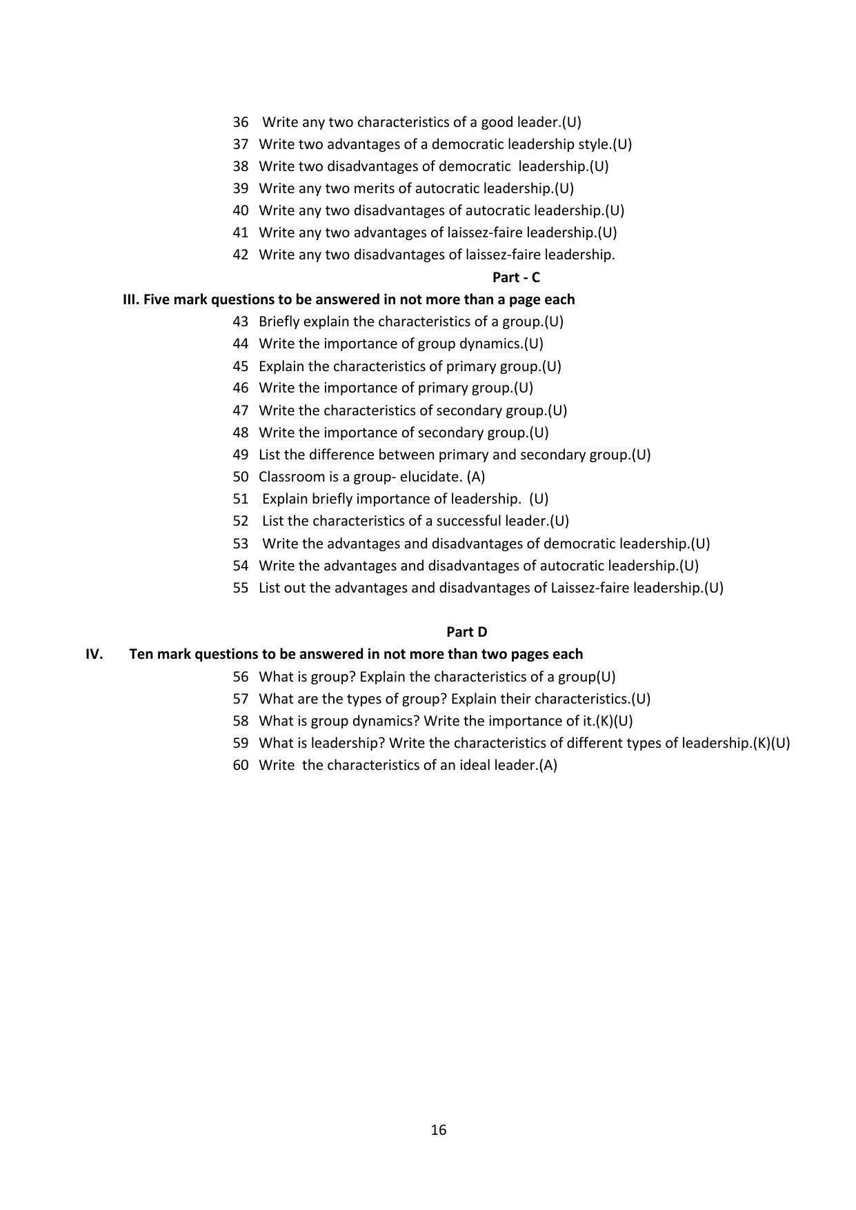 Karnataka 1st PUC Question Bank for Education - Page 16