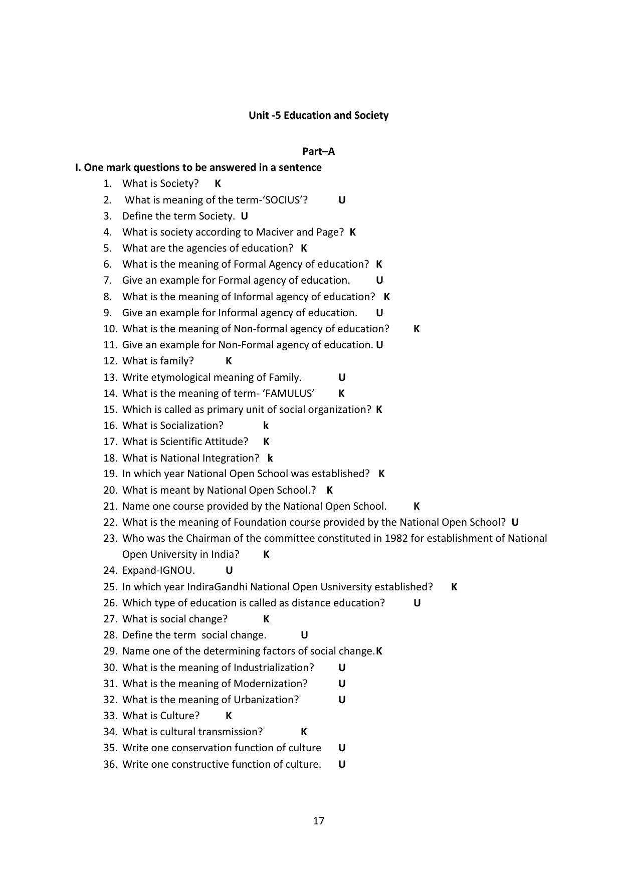 Karnataka 1st PUC Question Bank for Education - Page 17