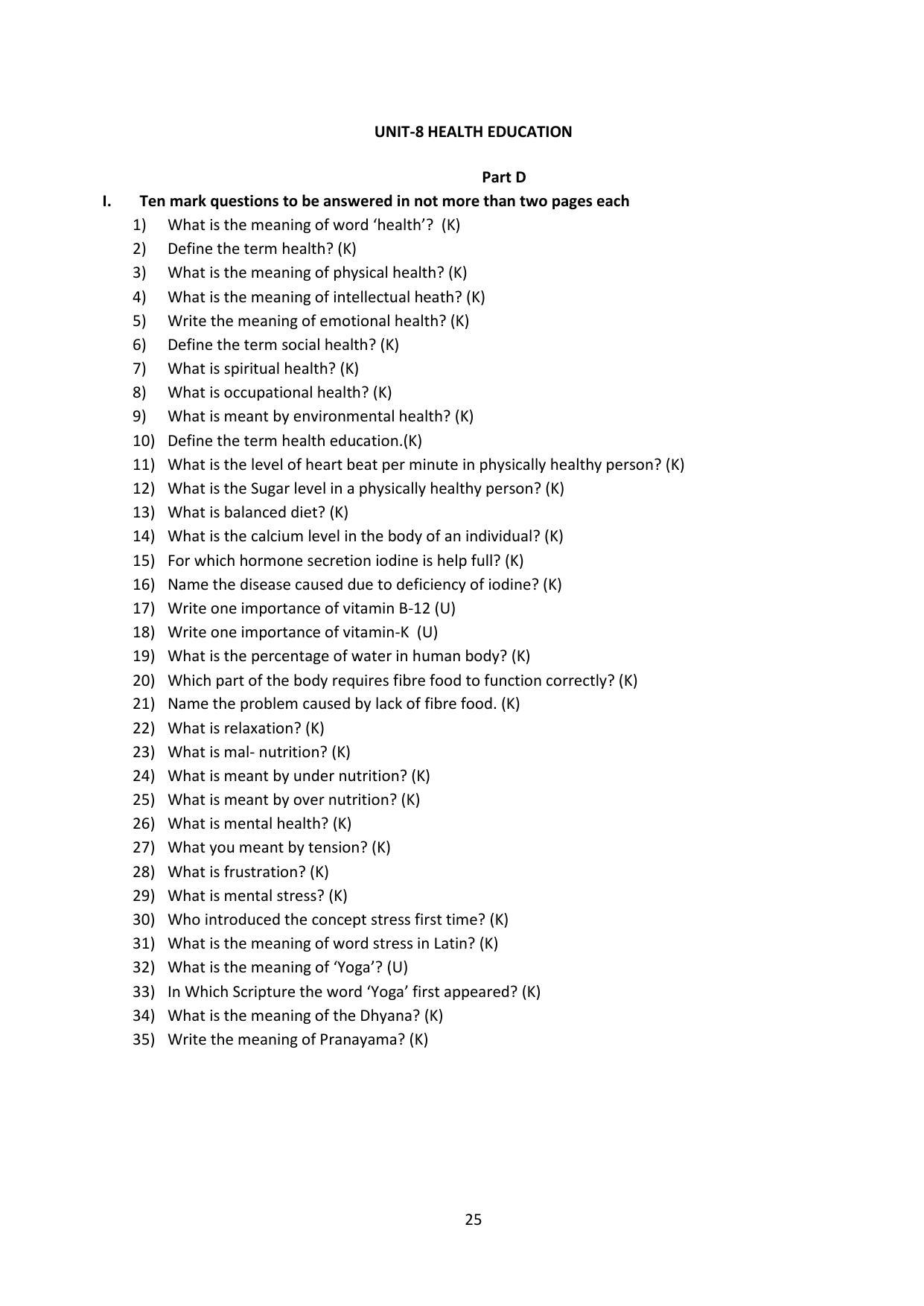 Karnataka 1st PUC Question Bank for Education - Page 25