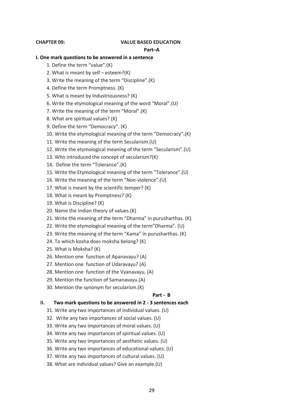 Karnataka 1st PUC Question Bank for Education - Page 29