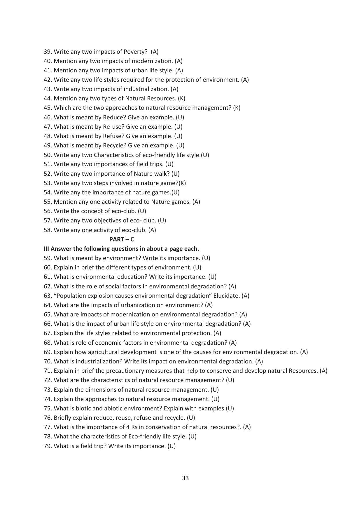 Karnataka 1st PUC Question Bank for Education - Page 33