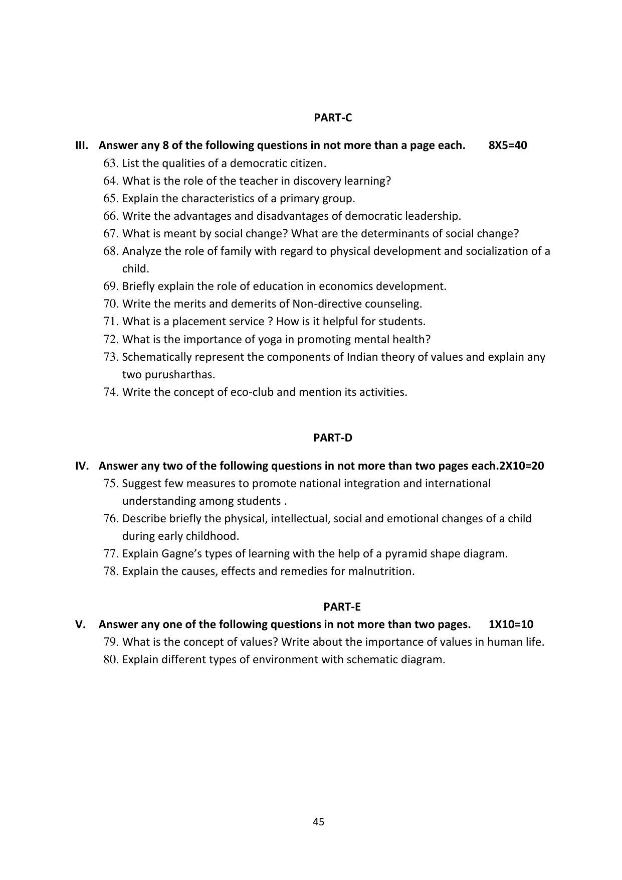 Karnataka 1st PUC Question Bank for Education - Page 45