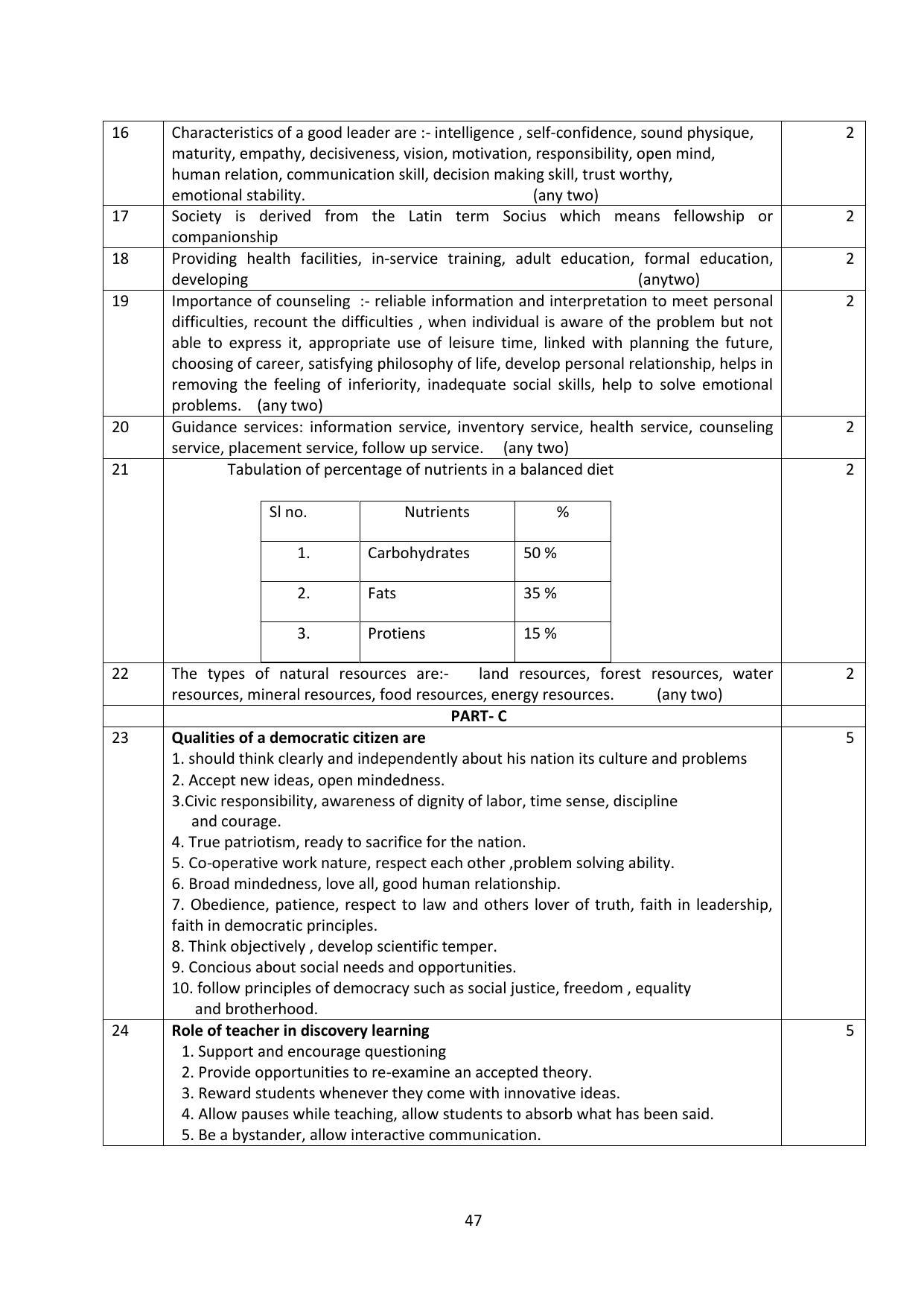 Karnataka 1st PUC Question Bank for Education - Page 47