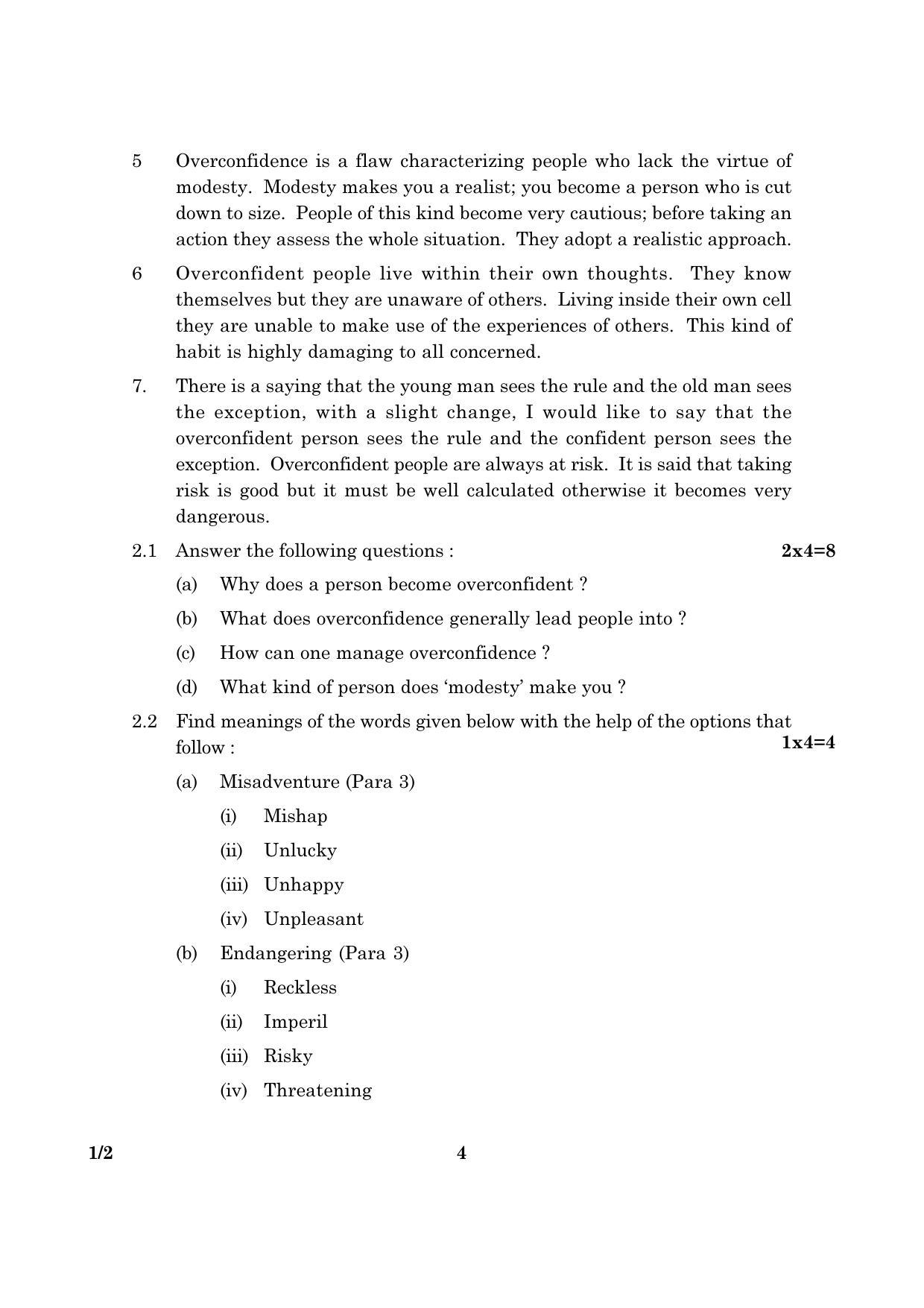 CBSE Class 10 001 Set 2 English Communicative 2016 Question Paper - Page 4