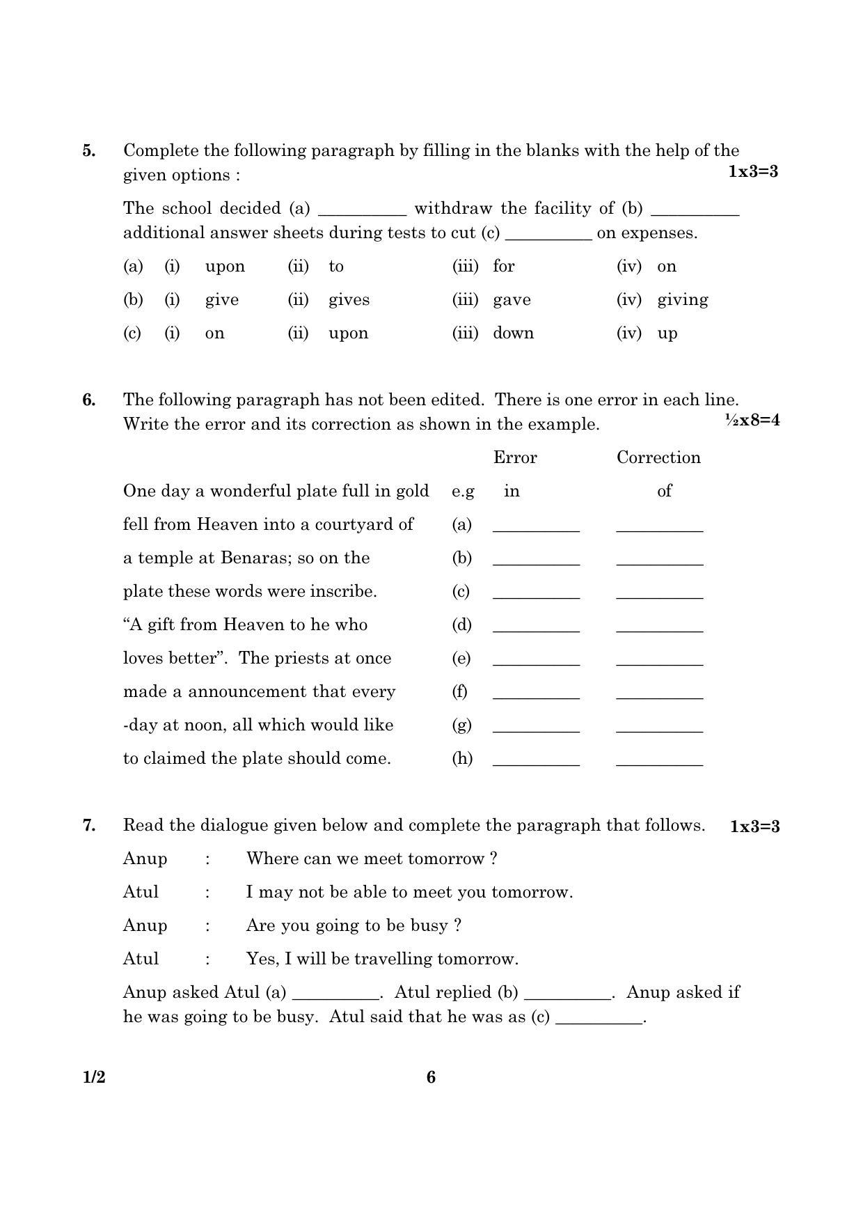 CBSE Class 10 001 Set 2 English Communicative 2016 Question Paper - Page 6