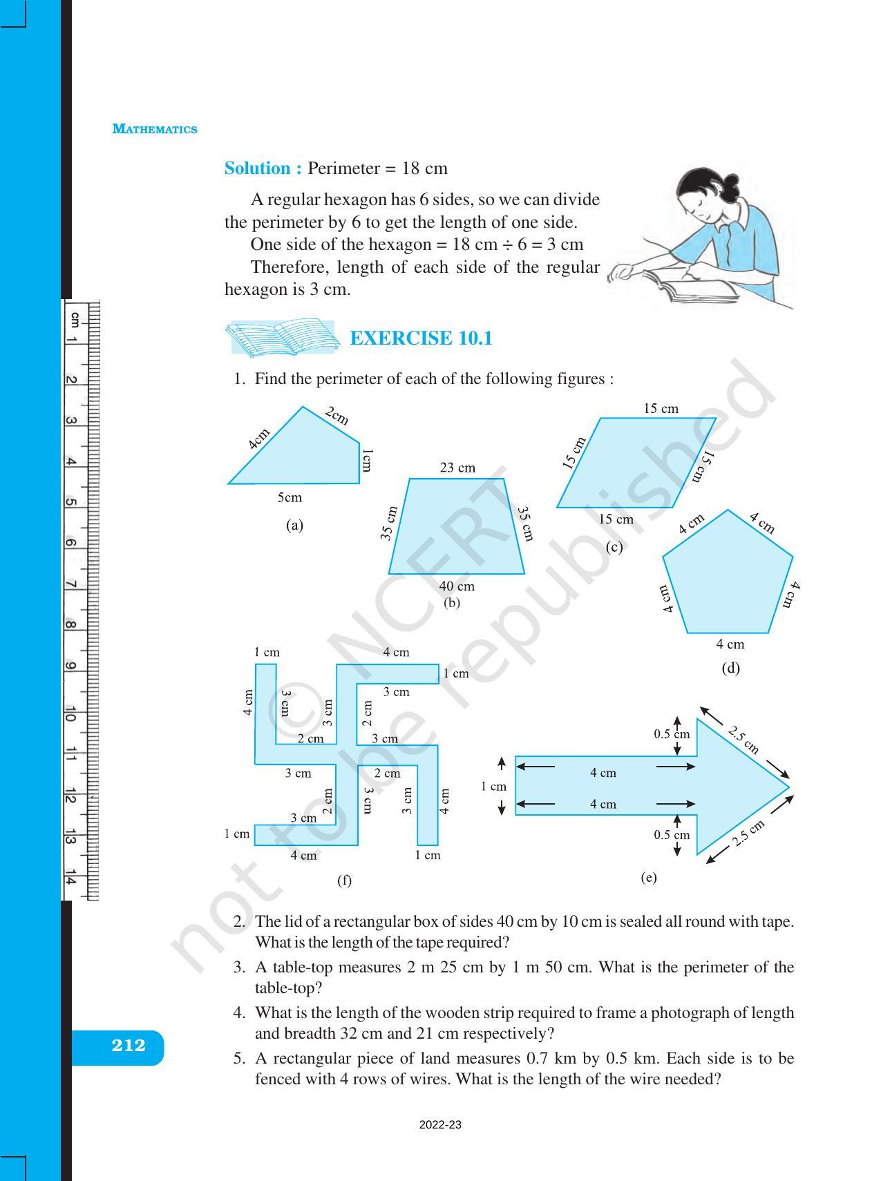 NCERT Book for Class 6 Maths: Chapter 10-Mensuration - Page 8