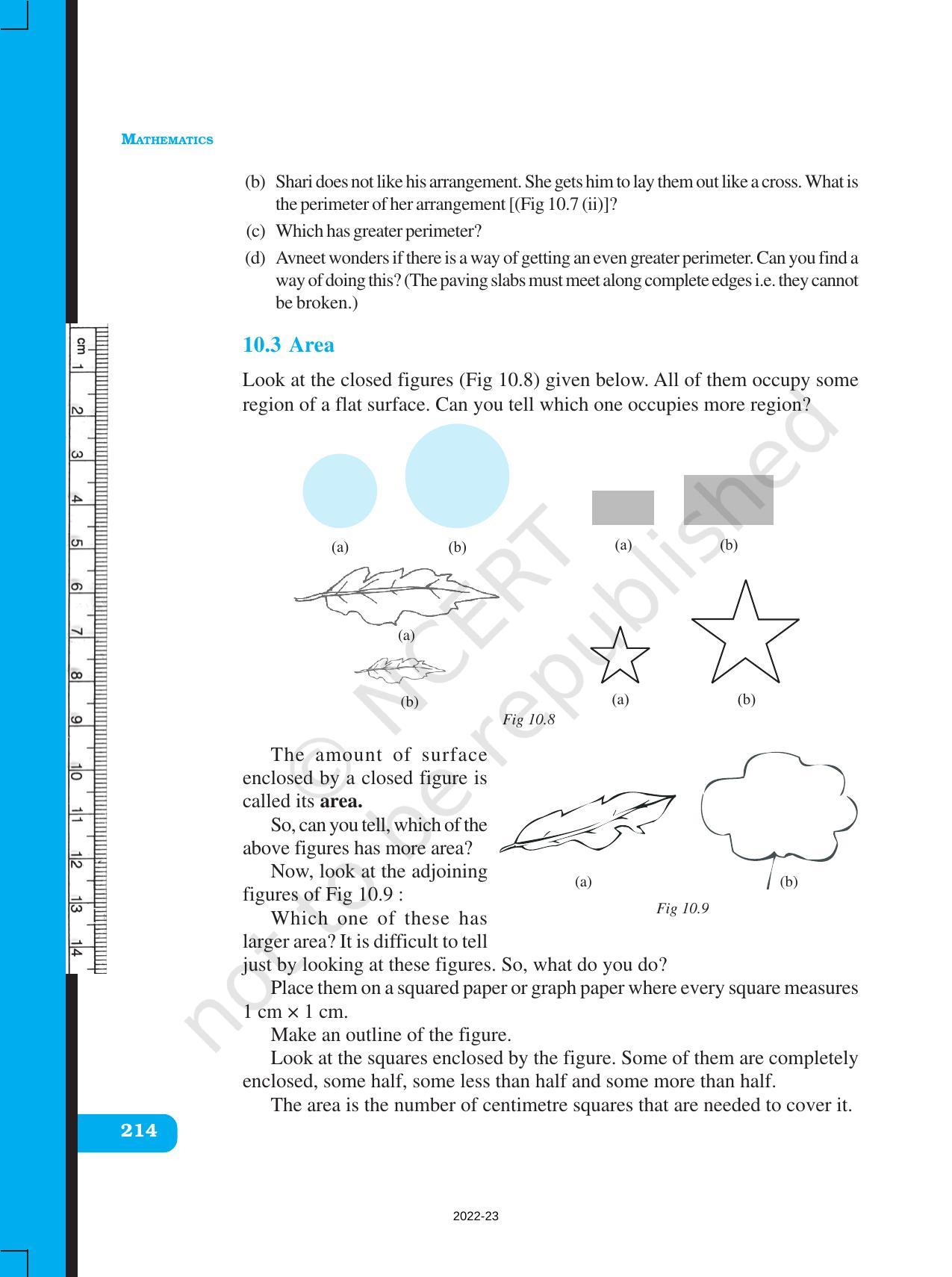 NCERT Book for Class 6 Maths: Chapter 10-Mensuration - Page 10