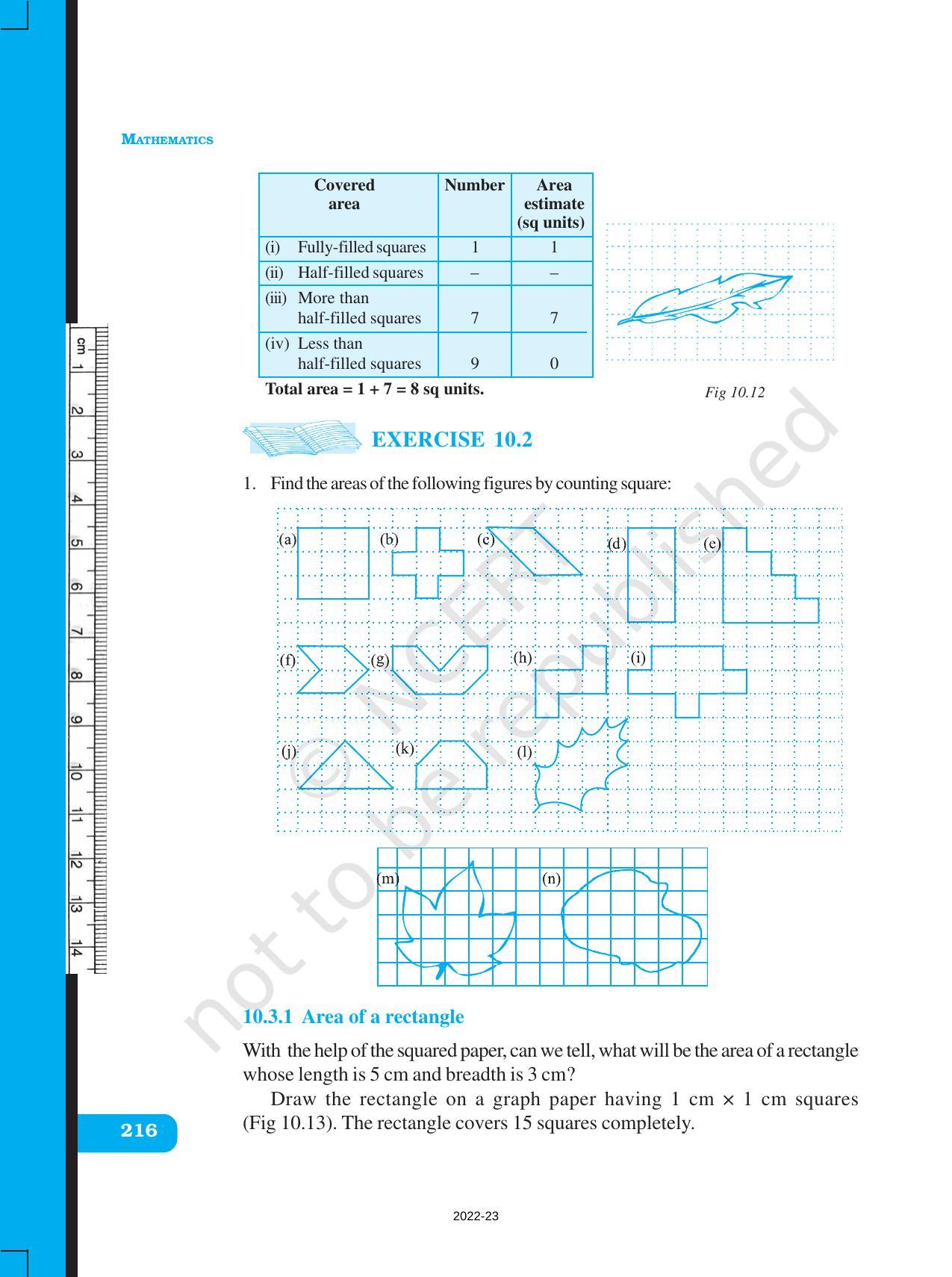 NCERT Book for Class 6 Maths: Chapter 10-Mensuration - Page 12