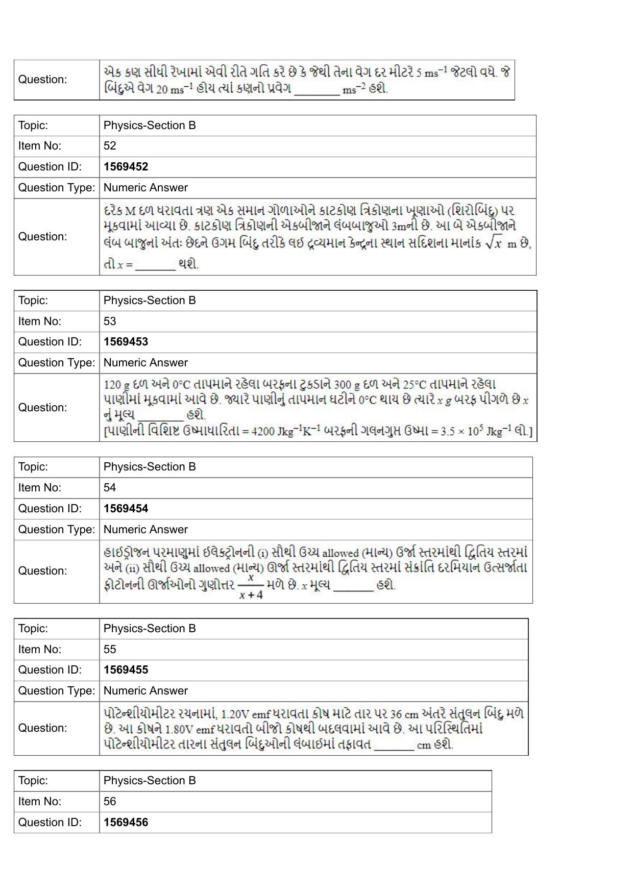 JEE Mains 2022: BTech Gujarati (Shift 2) 25-07-2022 Question Paper - Page 18
