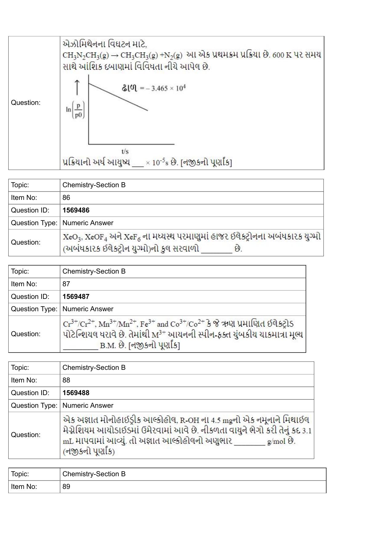 JEE Mains 2022: BTech Gujarati (Shift 2) 25-07-2022 Question Paper - Page 29
