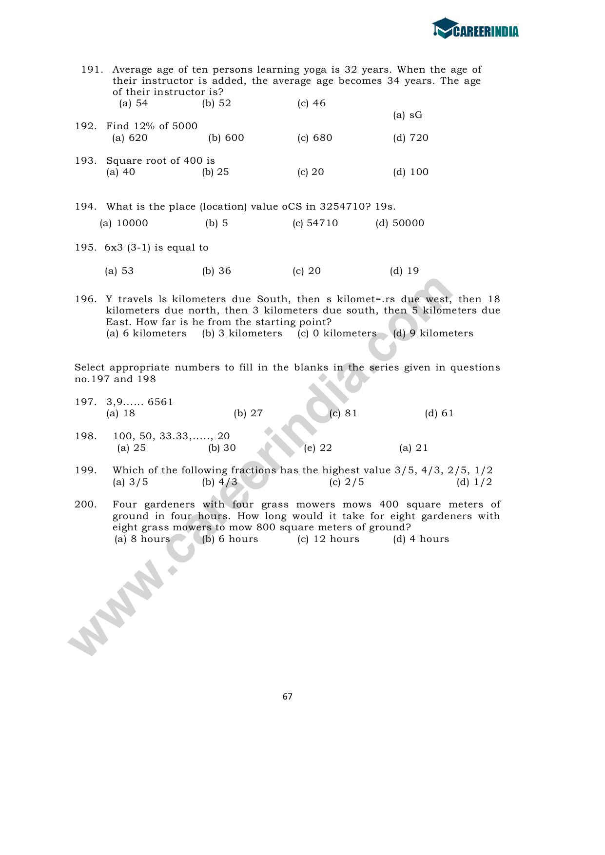 CLAT 2010 UG Sample Question Paper - Page 20