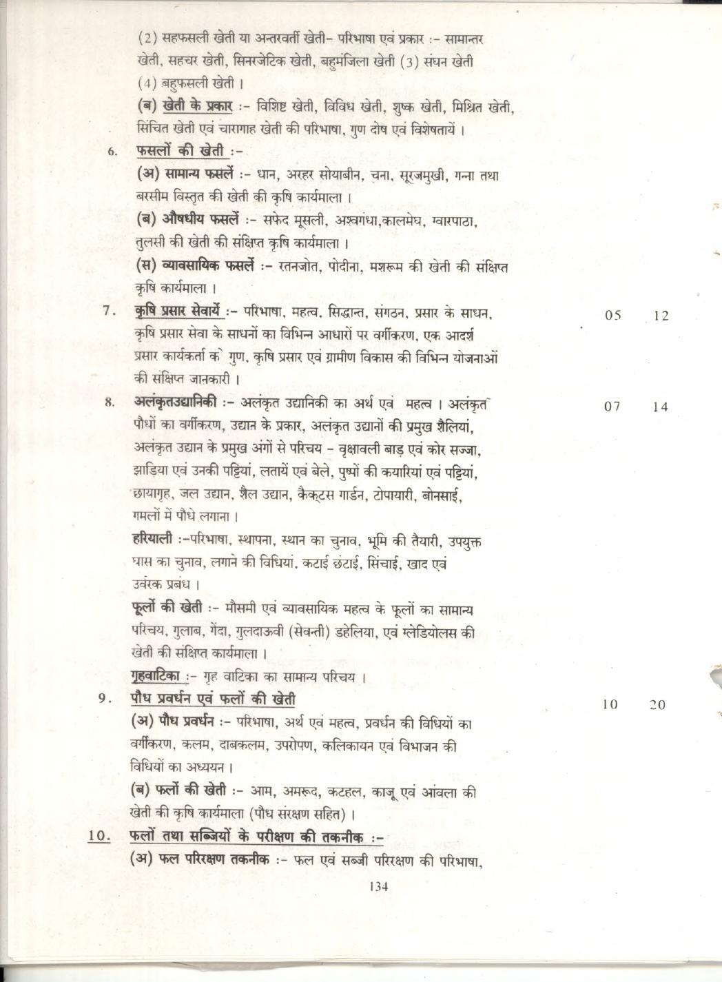 CGBSE Class 12th Syllabus 2021-2022 - Crop production and Horticulture - Page 3