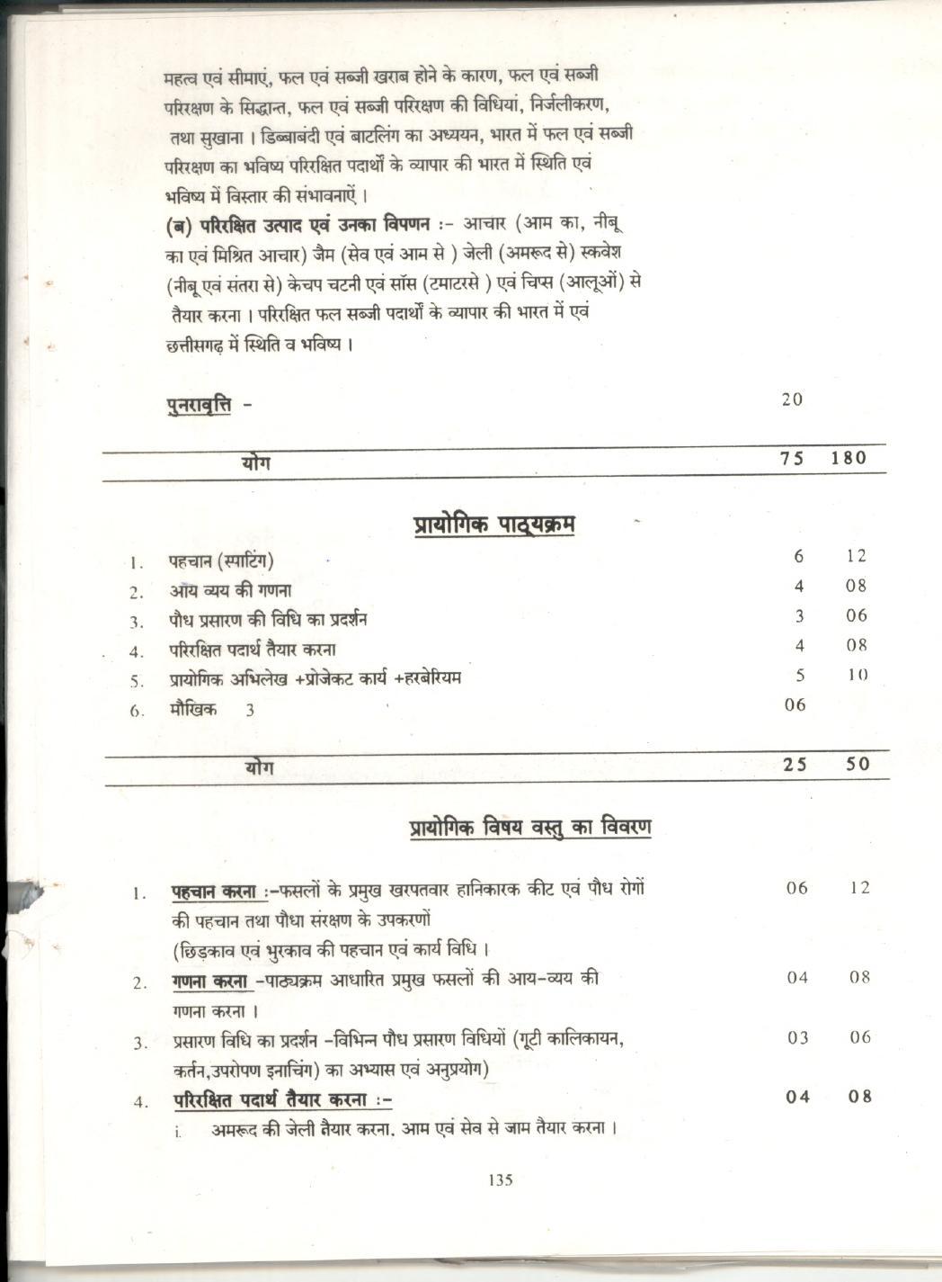 CGBSE Class 12th Syllabus 2021-2022 - Crop production and Horticulture - Page 4