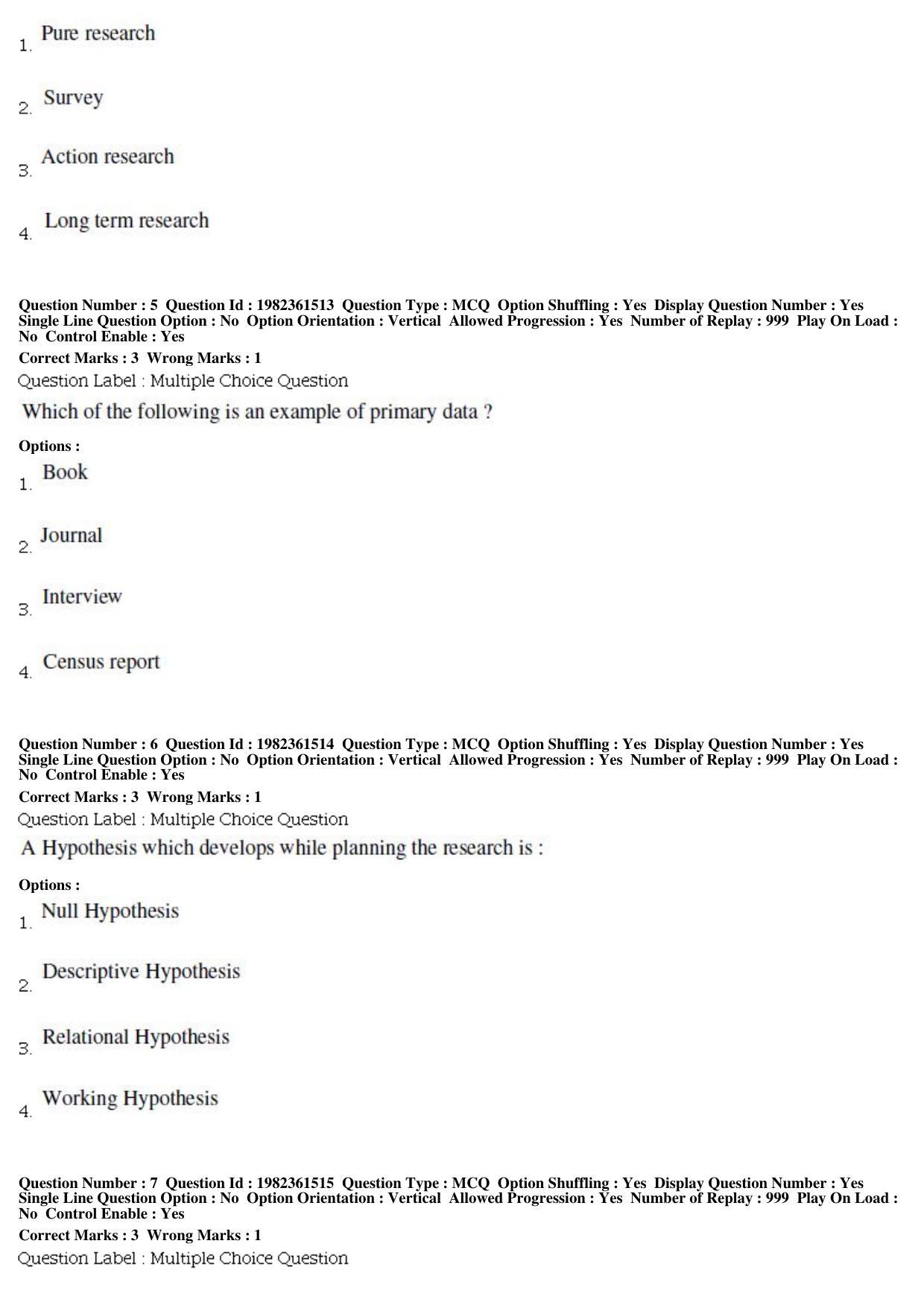 BHU RET Agri Stat 2019 Question Paper - Page 3
