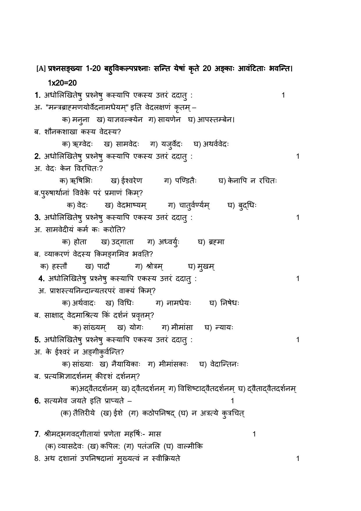 NIOS Class 10 Bharatiya Darshan (247) Sample Paper - Page 2