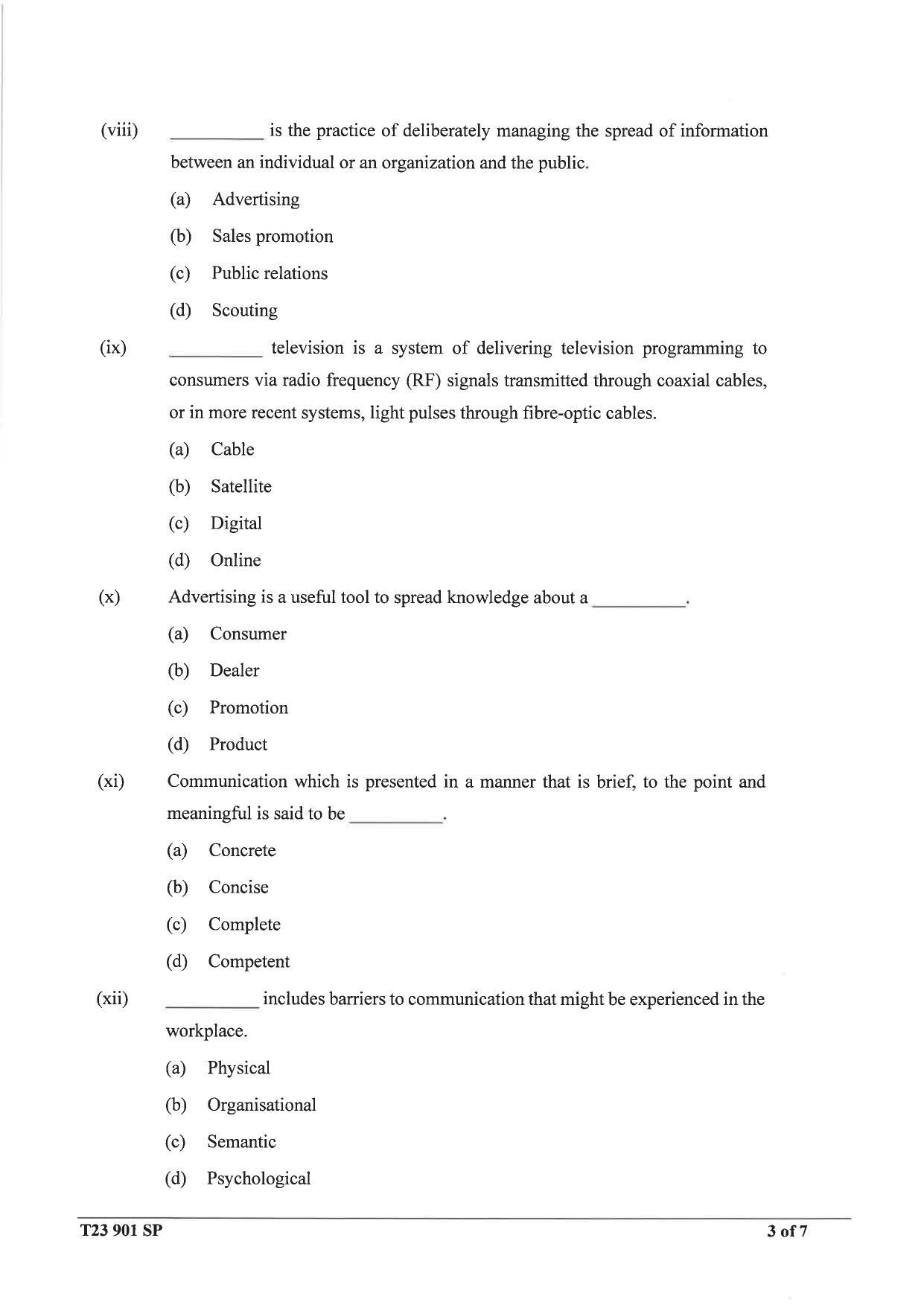 ICSE Class 10 Mass Media & Communication Sample Paper 2023 - Page 3