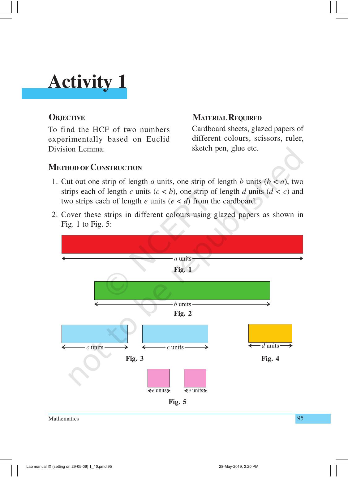 NCERT Laboratory Manuals for Class X Mathematics - Activities for Class X (1 to 10) - Page 3