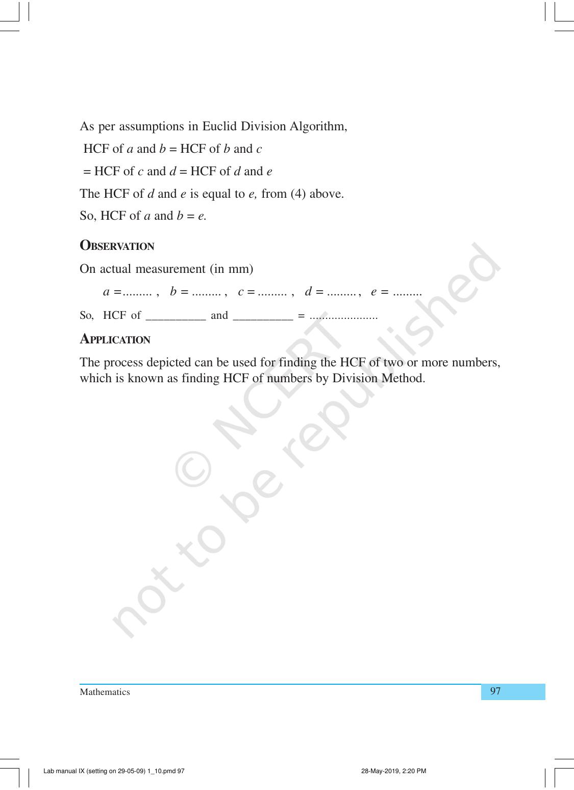 NCERT Laboratory Manuals for Class X Mathematics - Activities for Class X (1 to 10) - Page 5