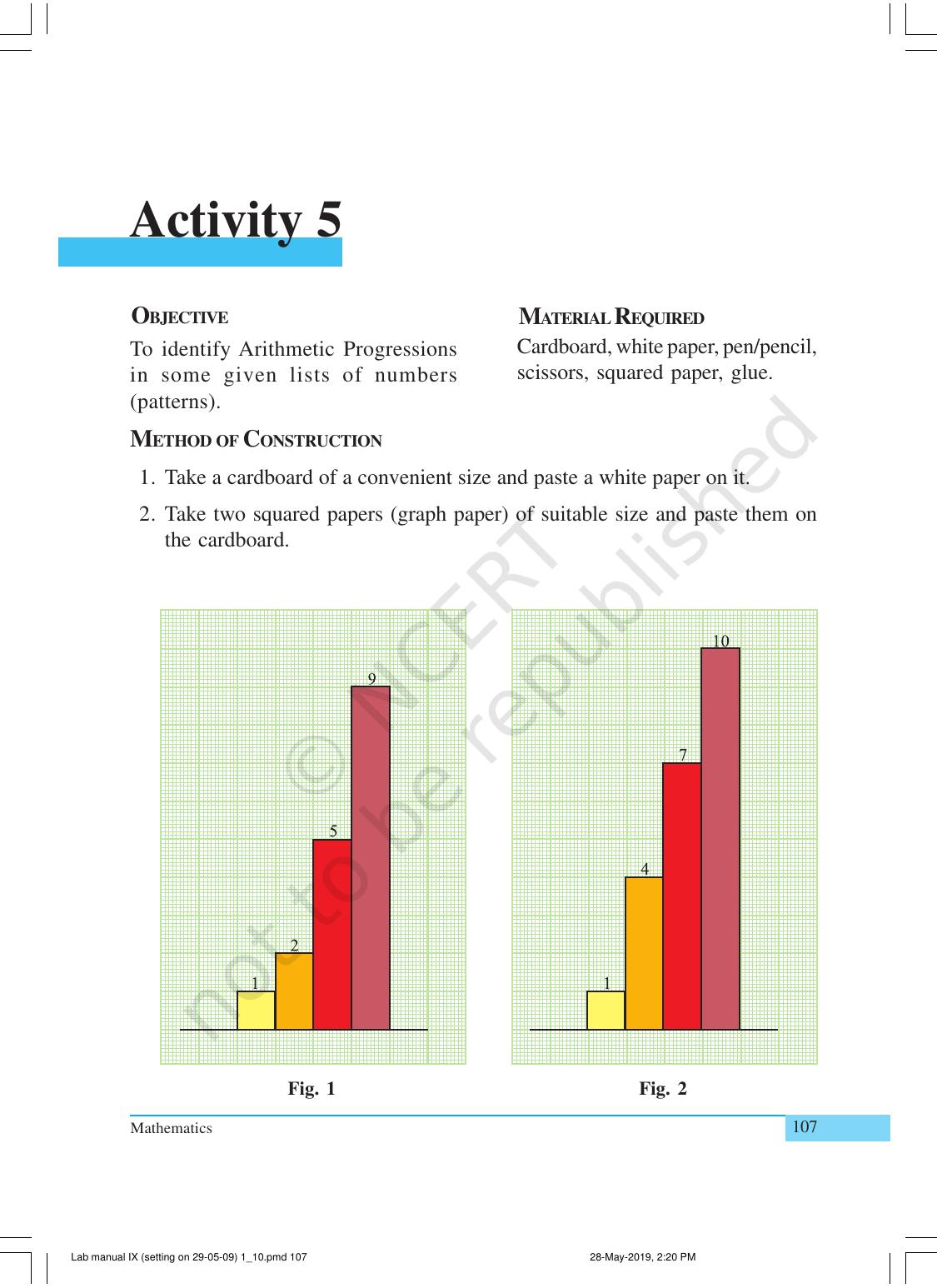 NCERT Laboratory Manuals for Class X Mathematics - Activities for Class X (1 to 10) - Page 15
