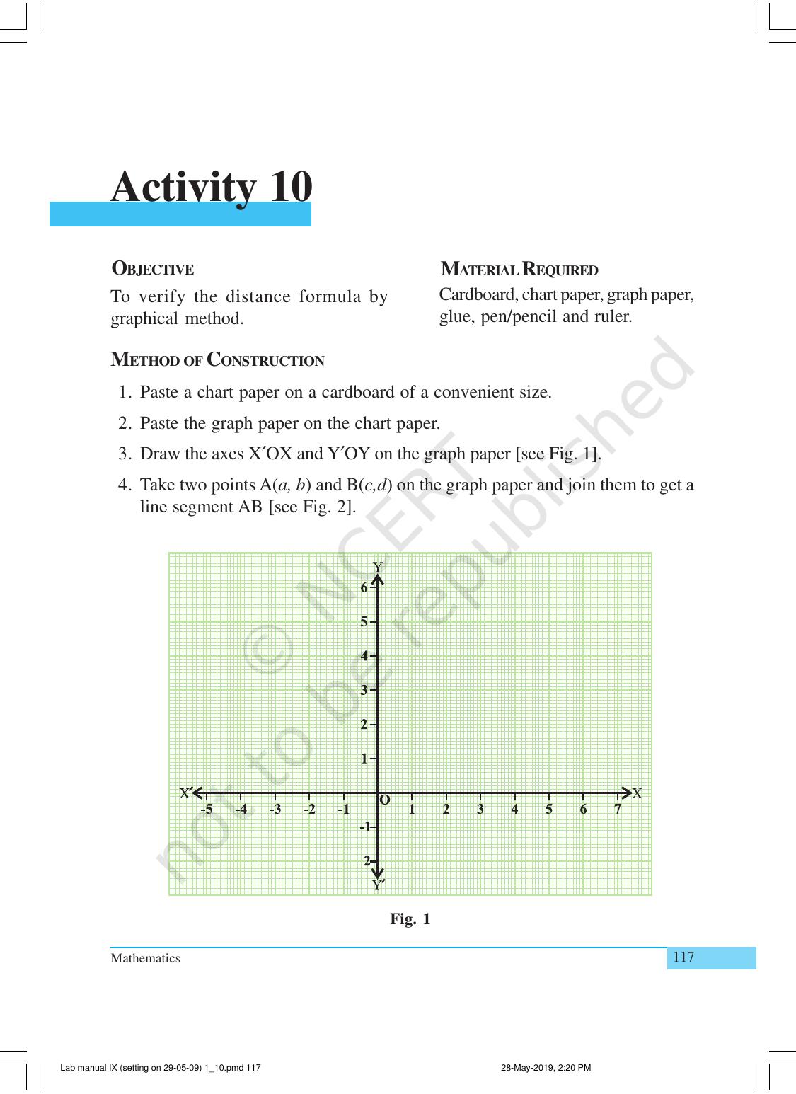 NCERT Laboratory Manuals for Class X Mathematics - Activities for Class X (1 to 10) - Page 25