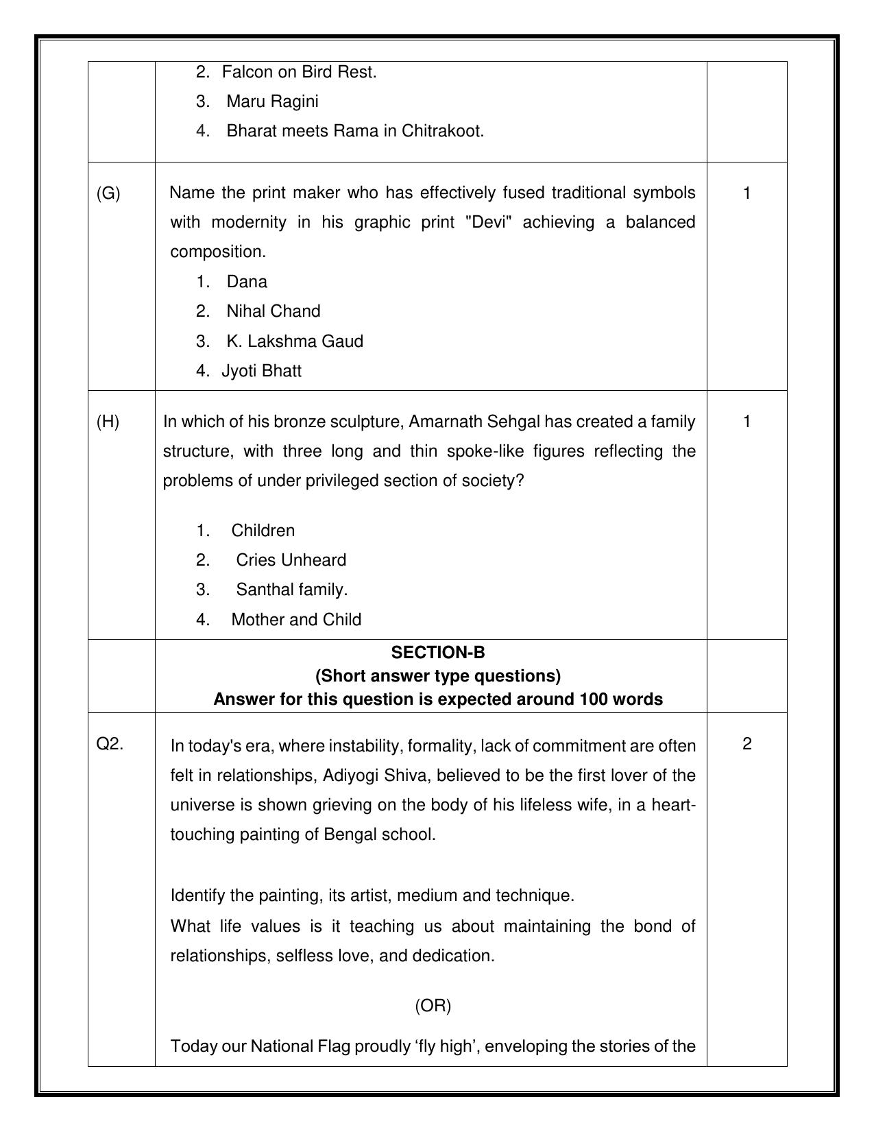 CBSE Class 12 Applied Arts (Commercial Art) Sample Question Paper 2024-25 - Page 3