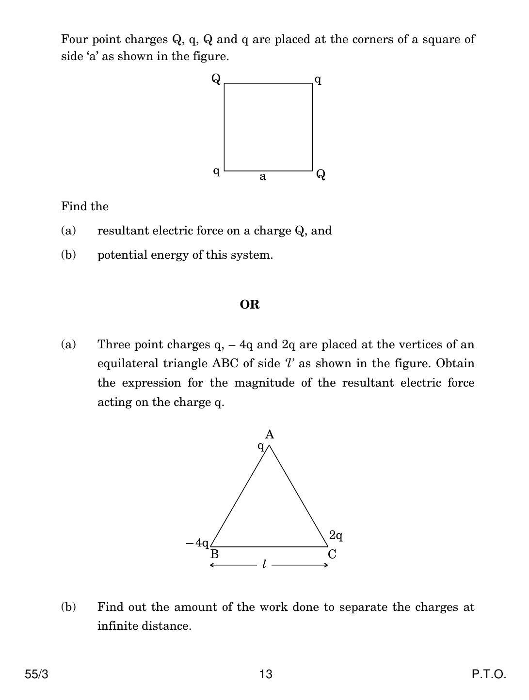CBSE Class 12 55-3 PHYSICS 2018 Question Paper - Page 13