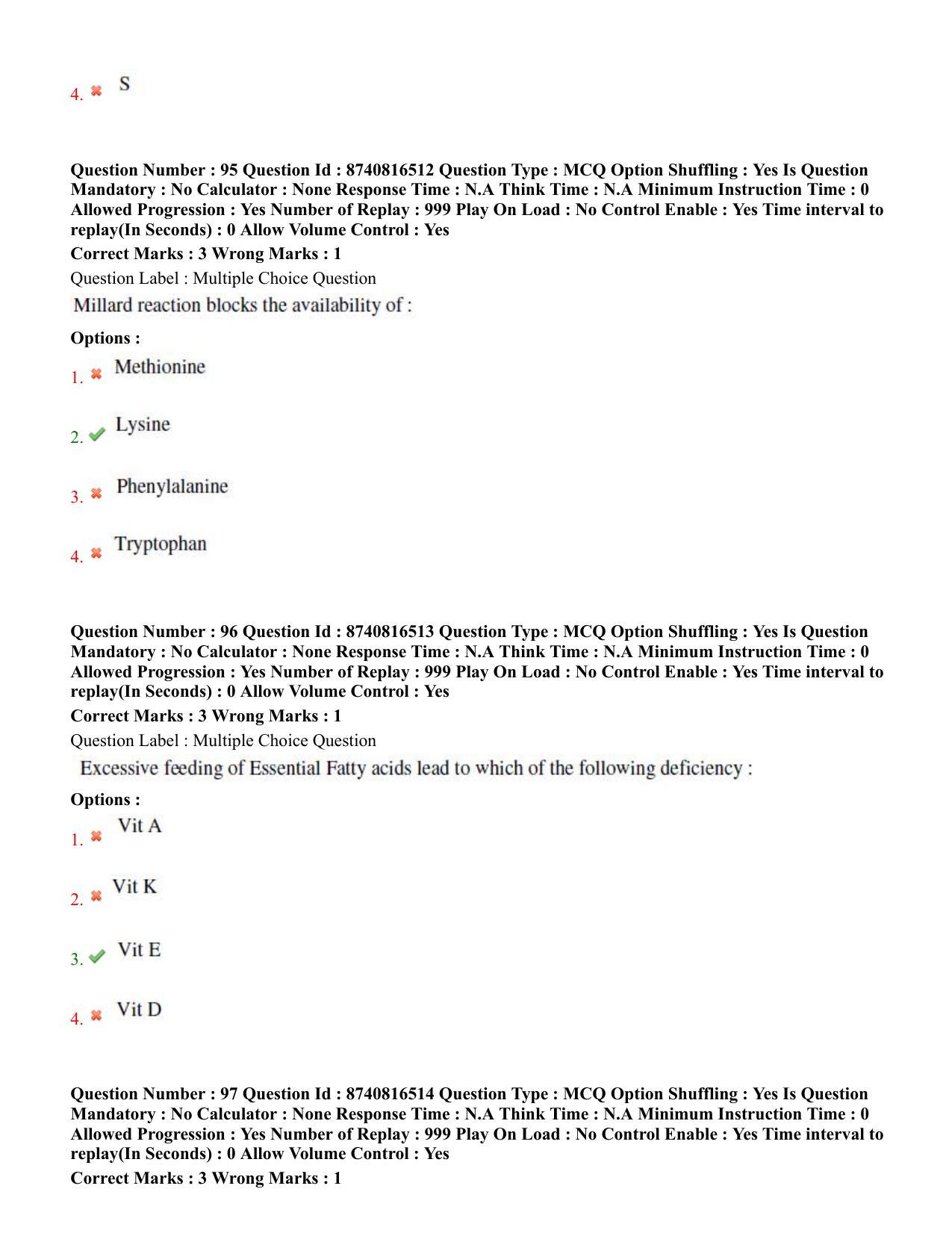 BHU RET Animal Nutrition  2020 Question Paper  - Page 50