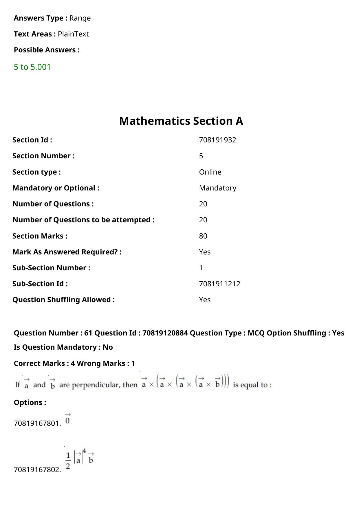JEE Mains 2021: B.Arch Tamil (Shift 1) 26-02-2021 Question Paper - Page 72