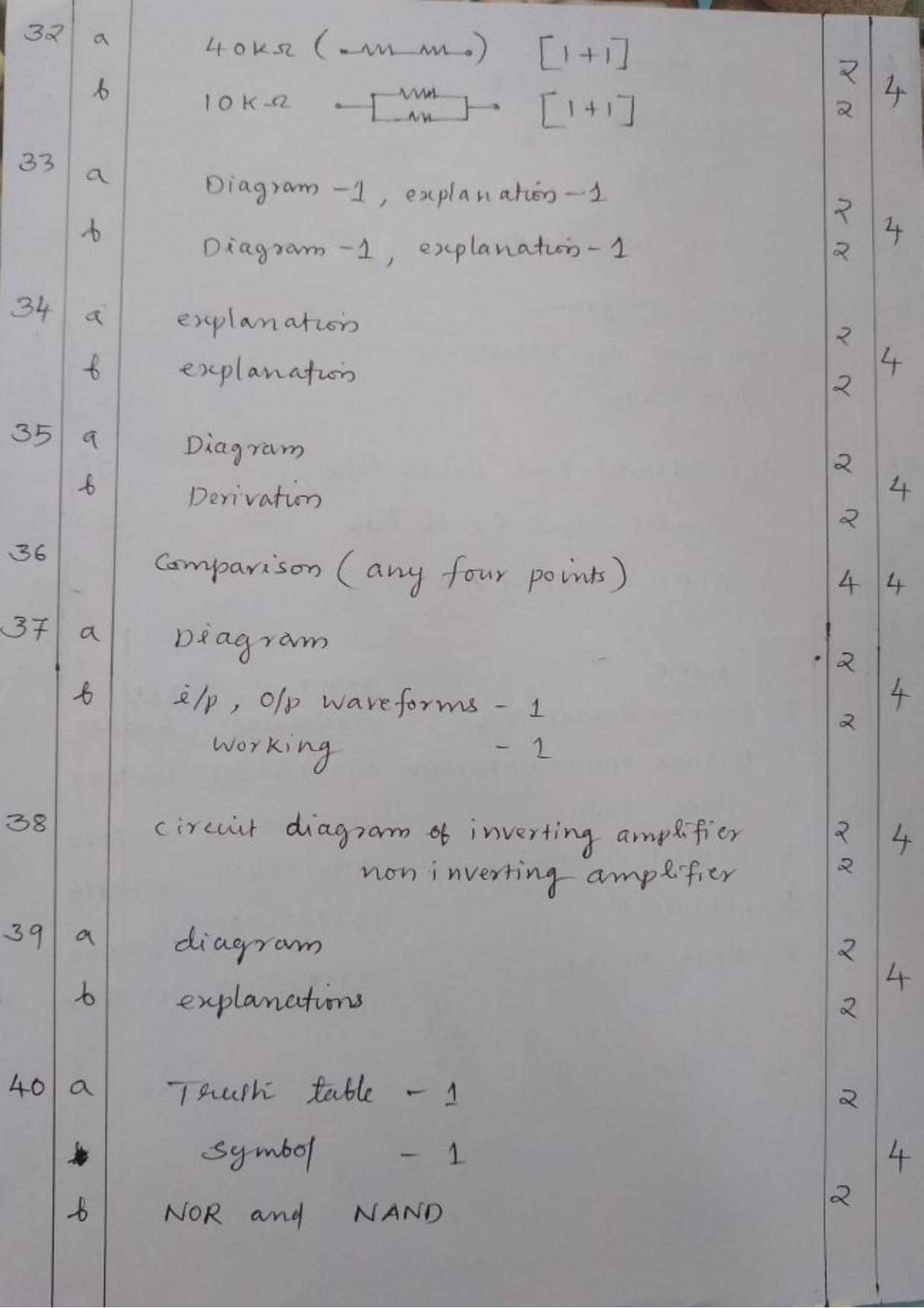 Kerala Plus One (Class 11th) Electronics Answer Key 2021 - Page 3