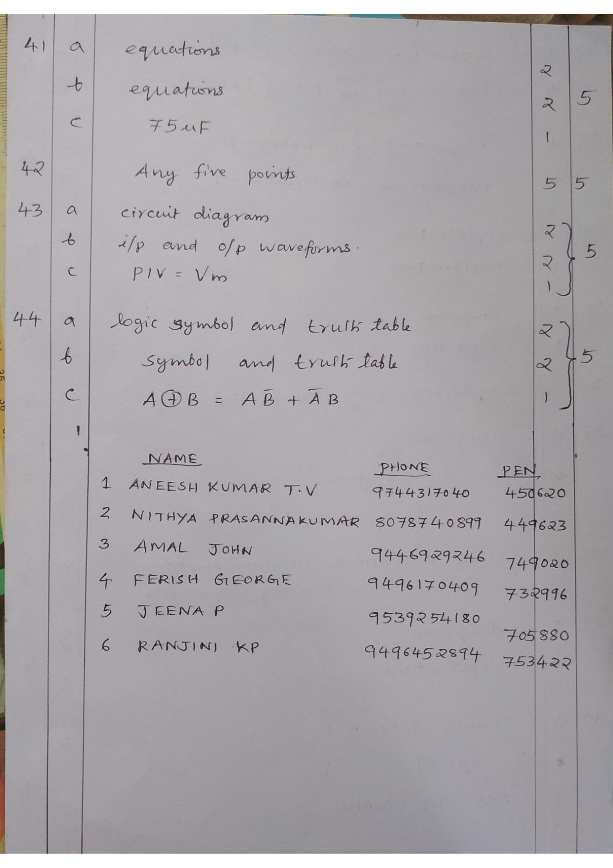 Kerala Plus One (Class 11th) Electronics Answer Key 2021 - Page 4