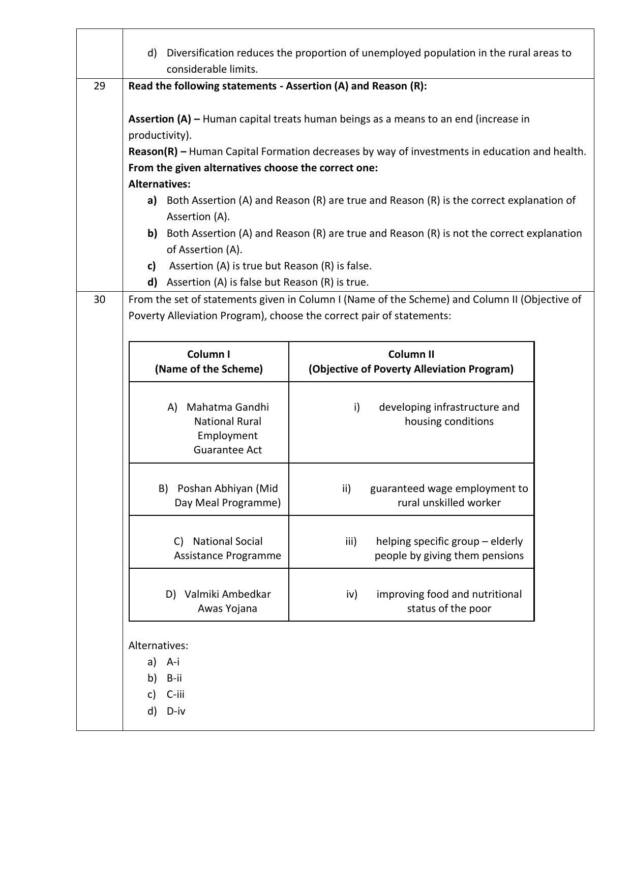 CBSE Class 12th Economics Sample Question Paper 2021-22 - Page 6