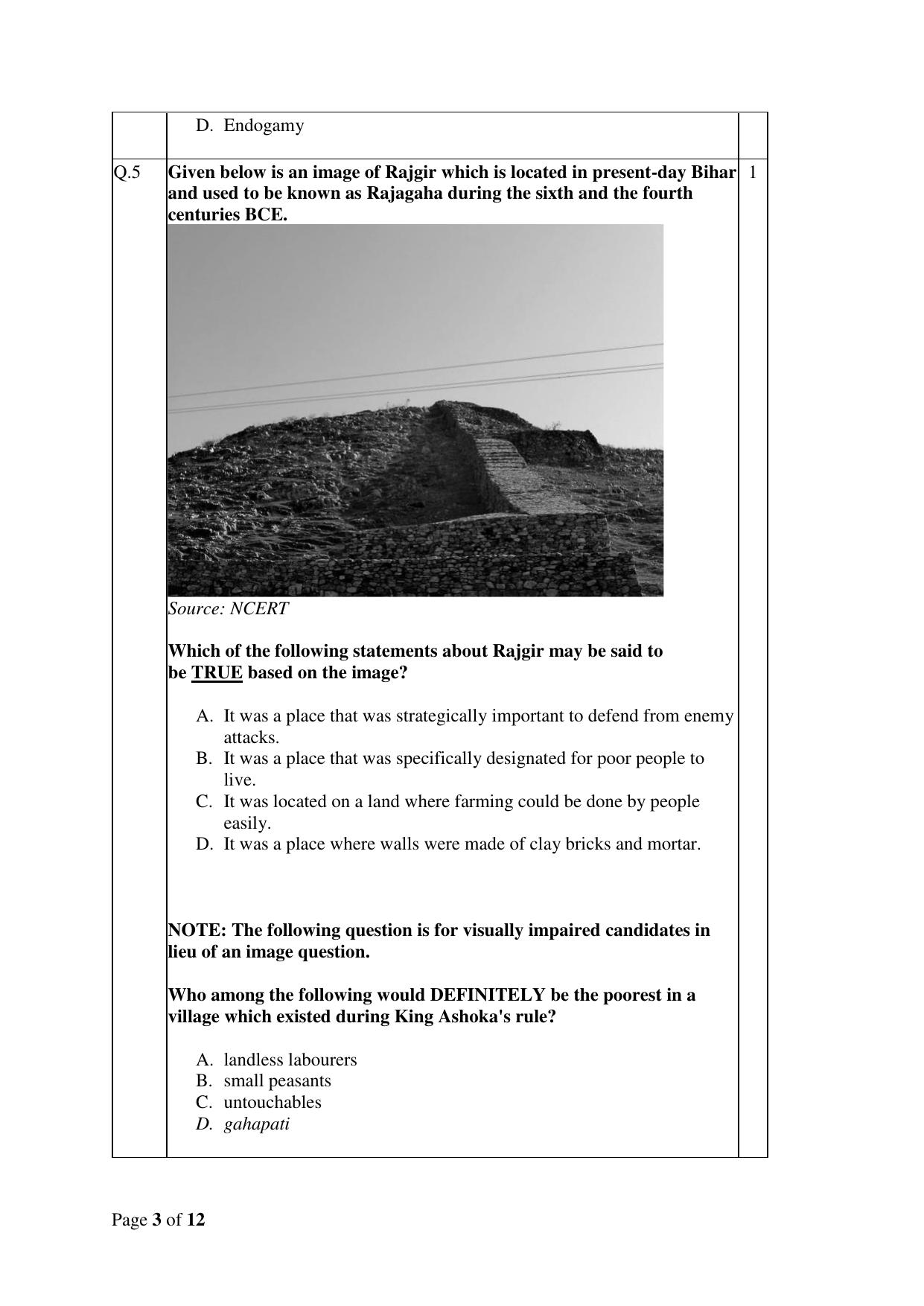 CBSE Class 12 History Practice Questions 2022-23 - Page 3