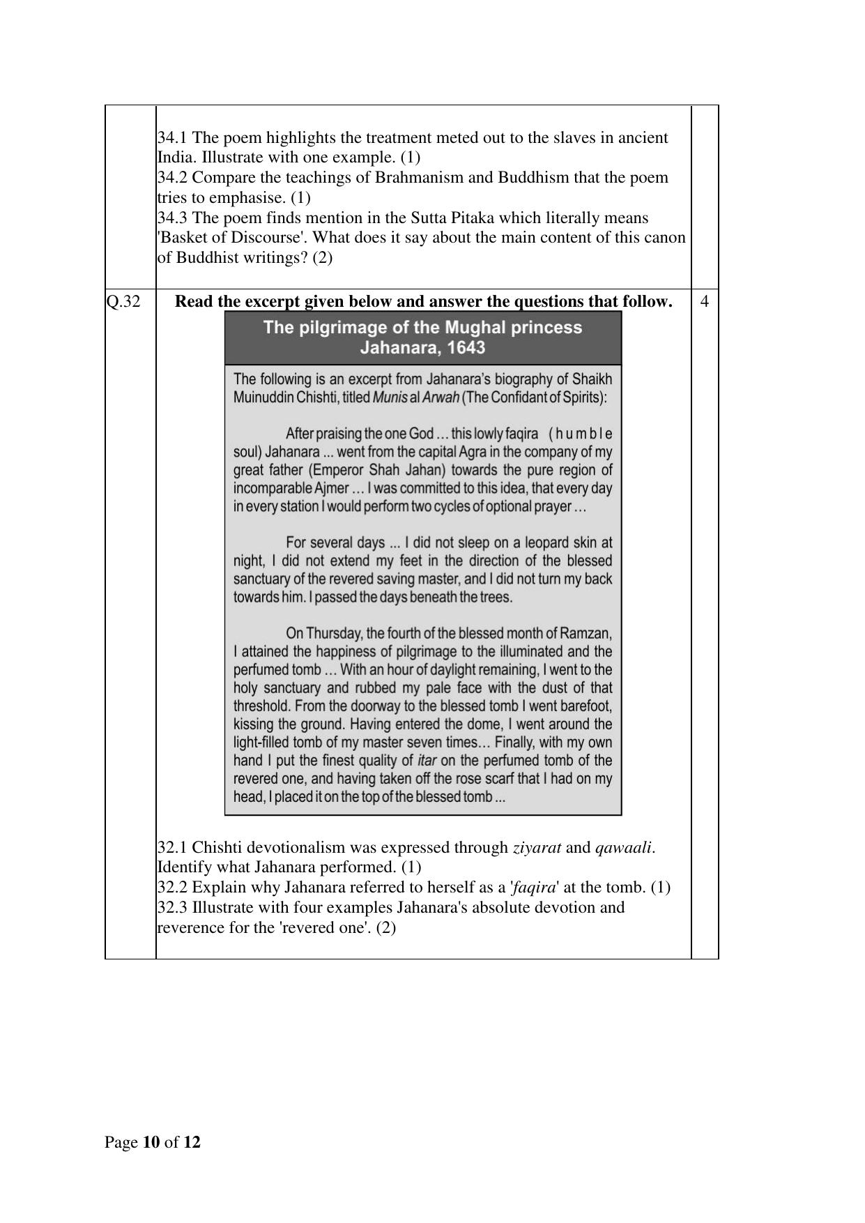 CBSE Class 12 History Practice Questions 2022-23 - Page 10