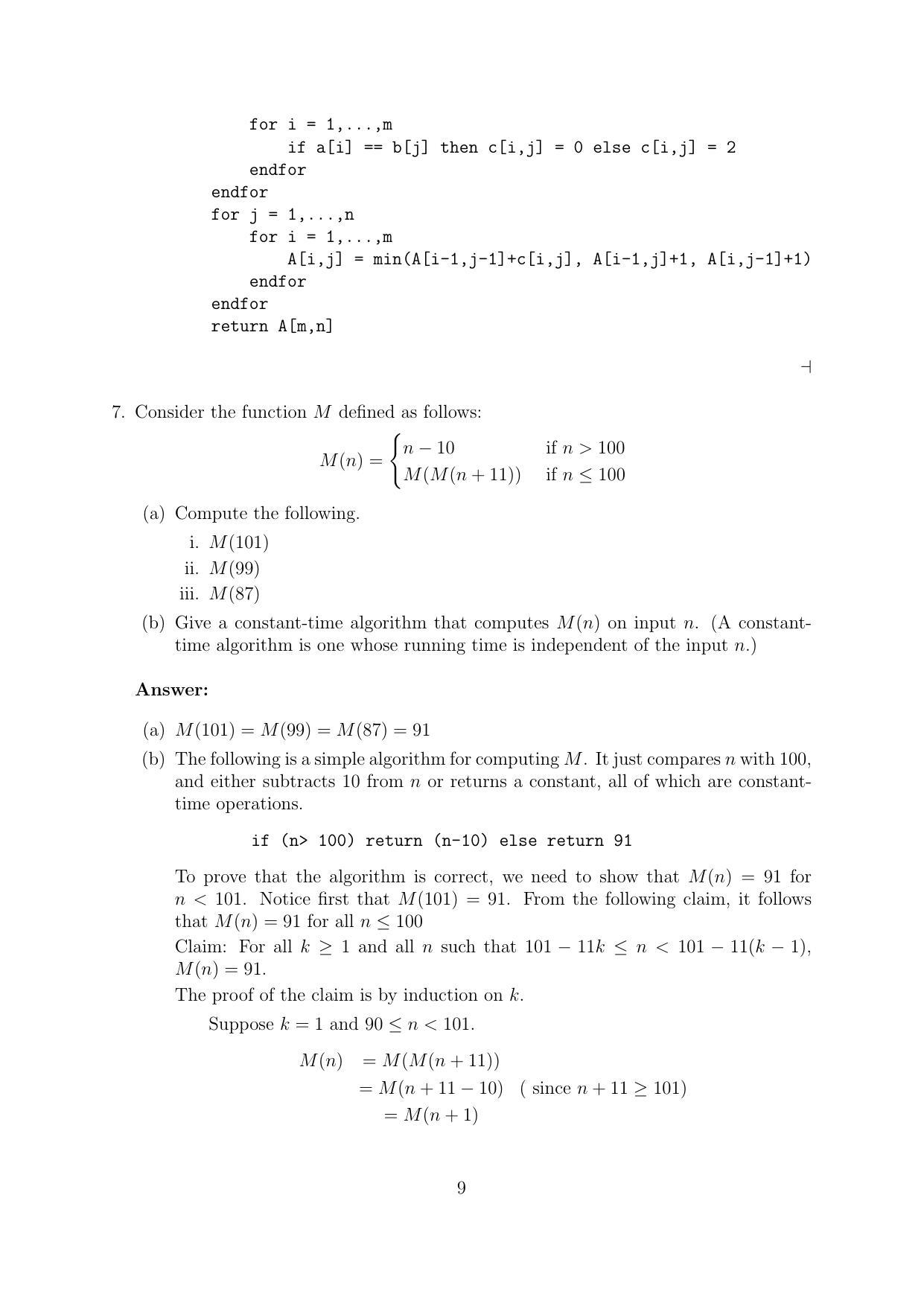 CMI Entrance Exam 2016 Solutions MSc/PhD Computer Science - Page 9