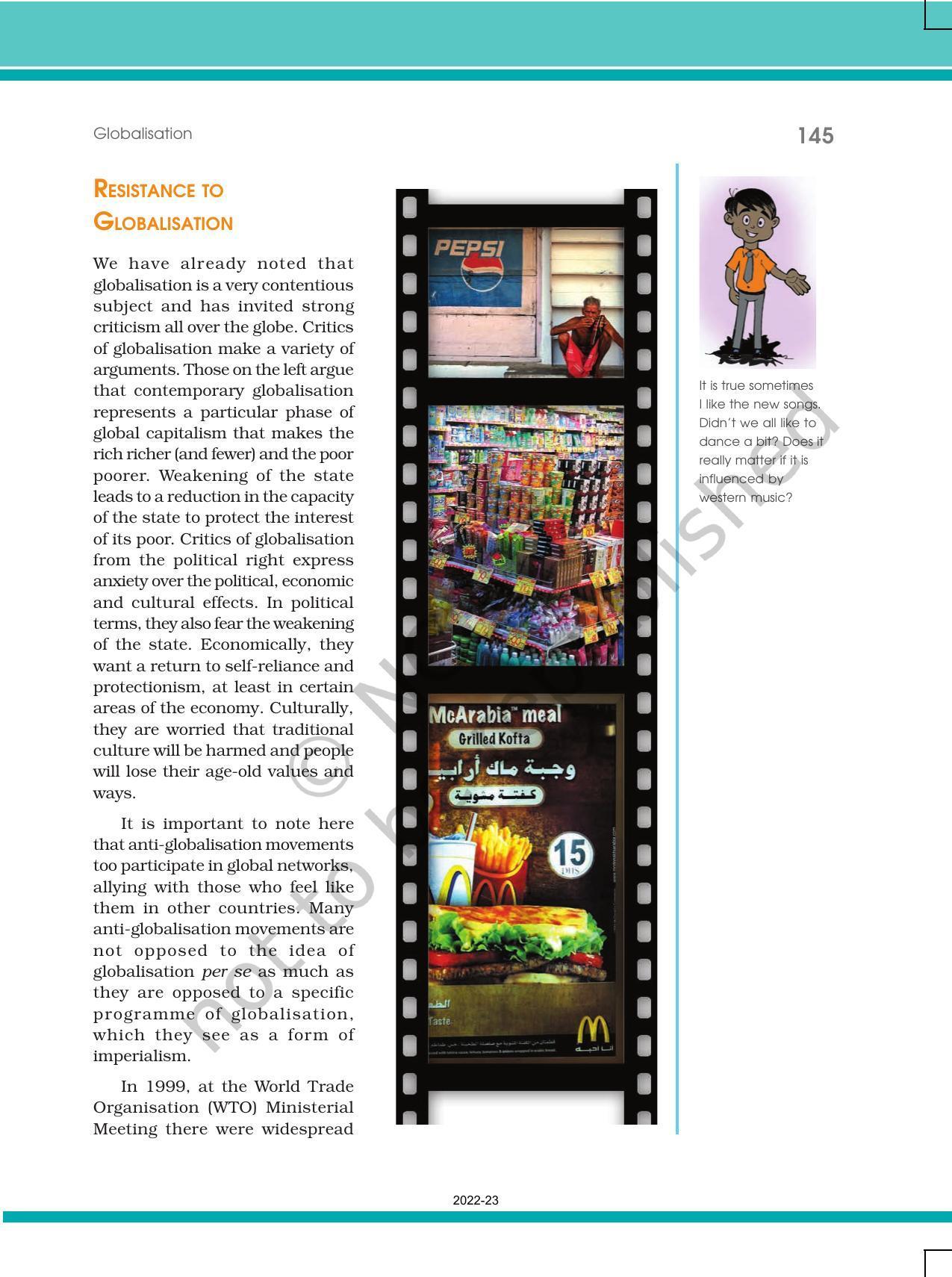 NCERT Book for Class 12 Political Science Chapter 9 Globalisation - Page 11