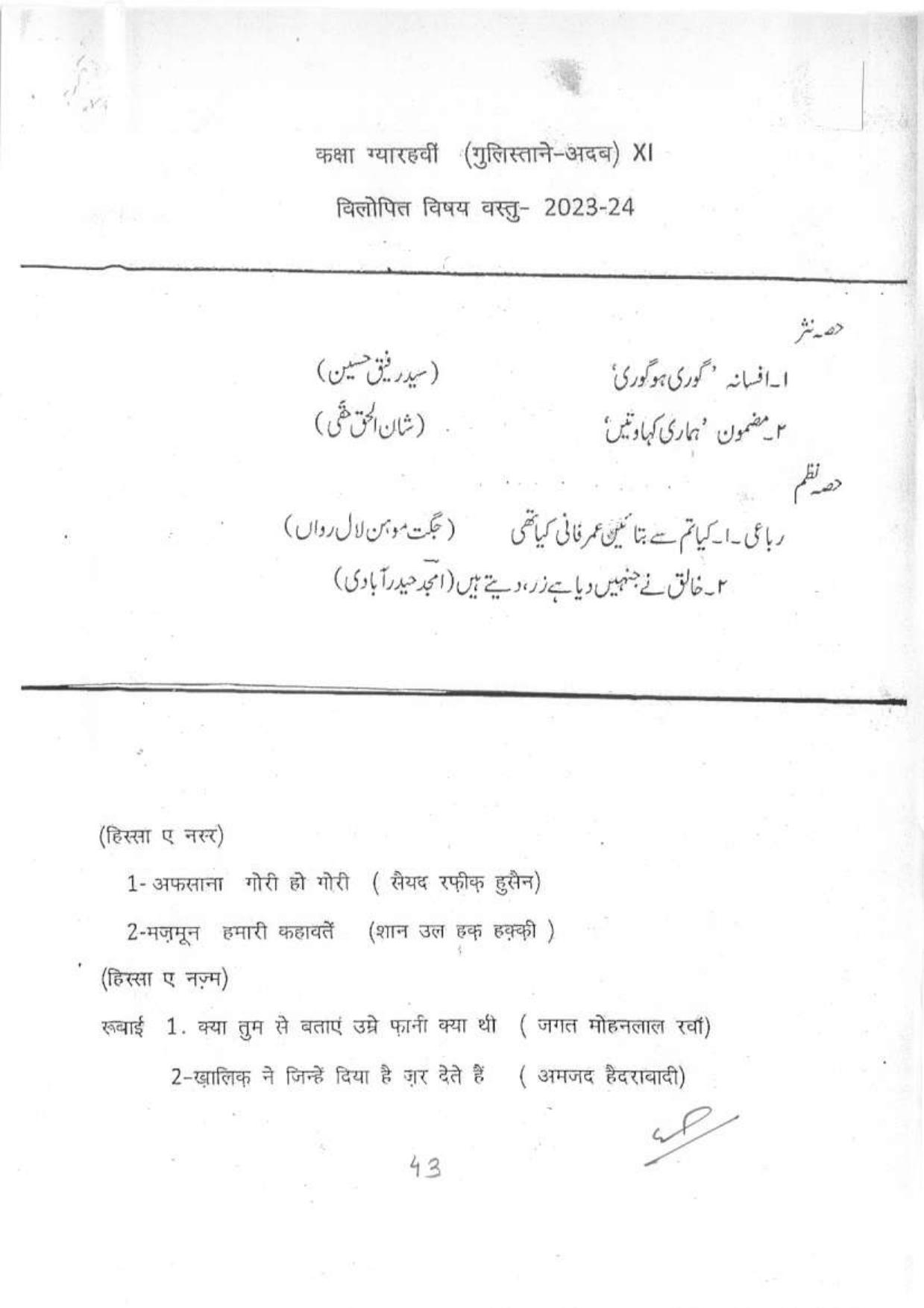 MP Board Class 11 Syllabus - Page 7