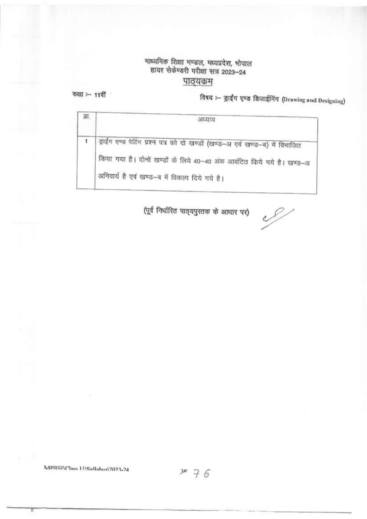MP Board Class 11 Syllabus - Page 40