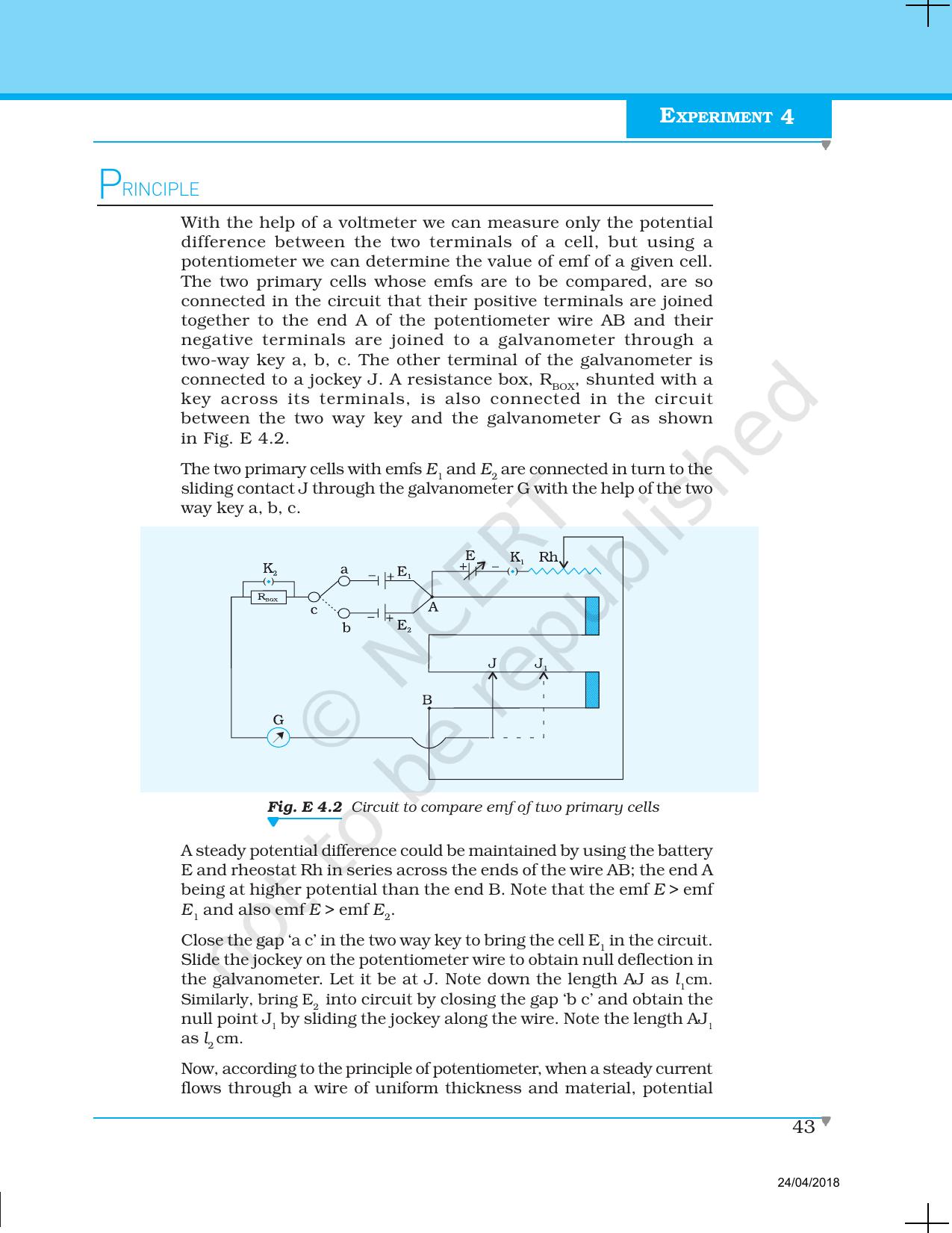 NCERT Laboratory Manuals for Class XII Physics - Experiment 4 - Page 2