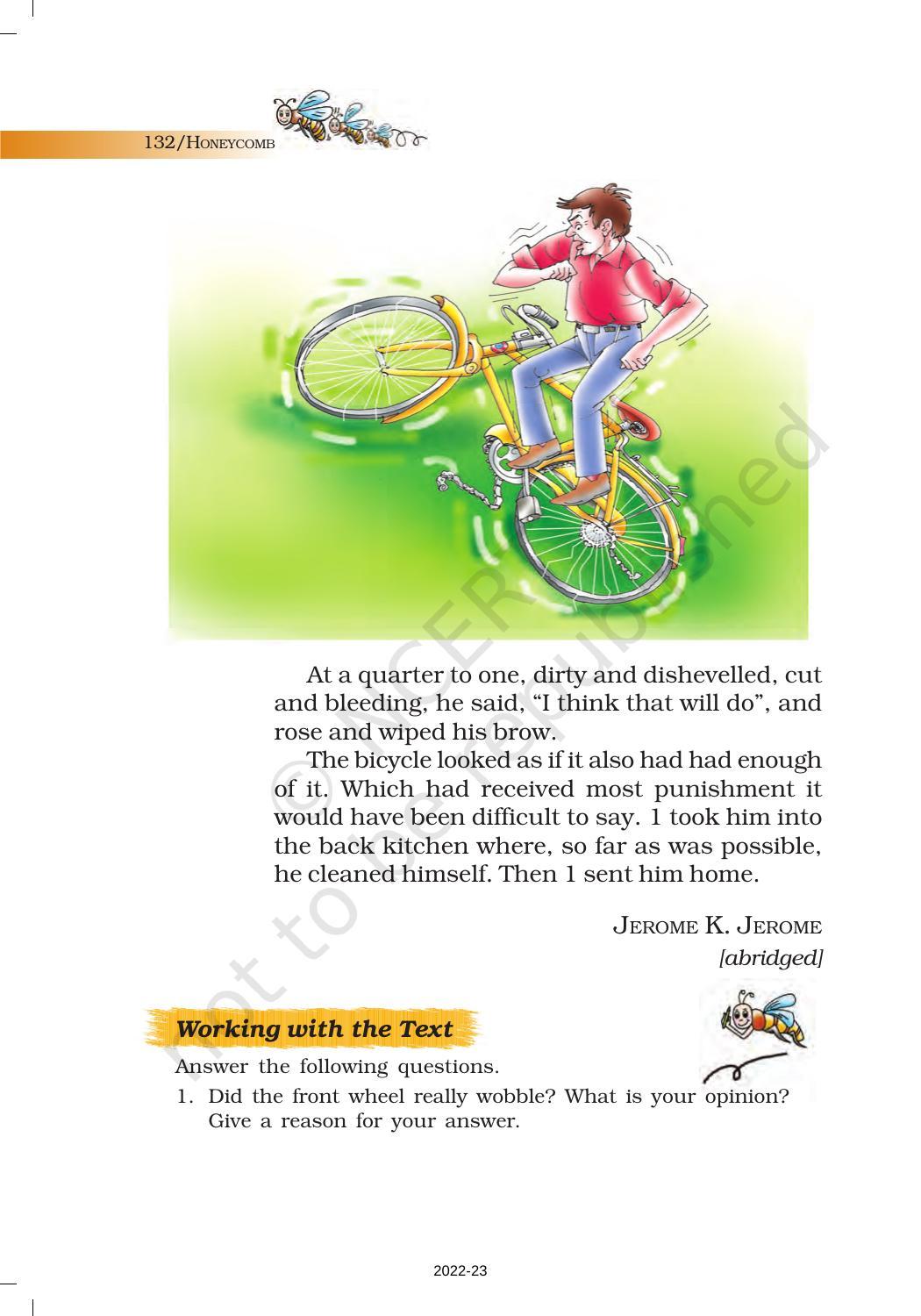 NCERT Book for Class 7 English (Honeycomb): Chapter 9-A Bicycle in Good Repair - Page 7