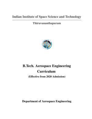 BTech Aerospace Engineering - IIST, Thiruvananthapuram